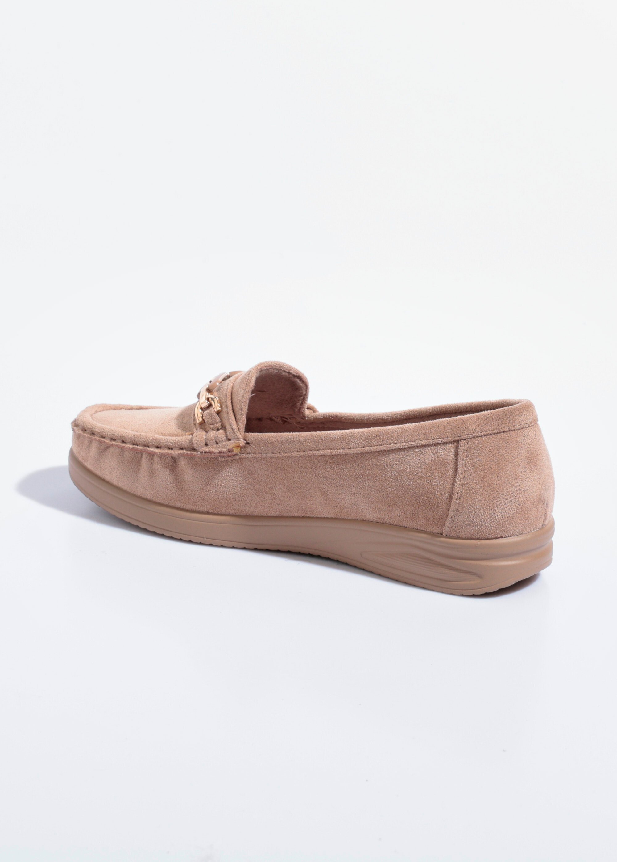 Mocassins compensés souples en suédine