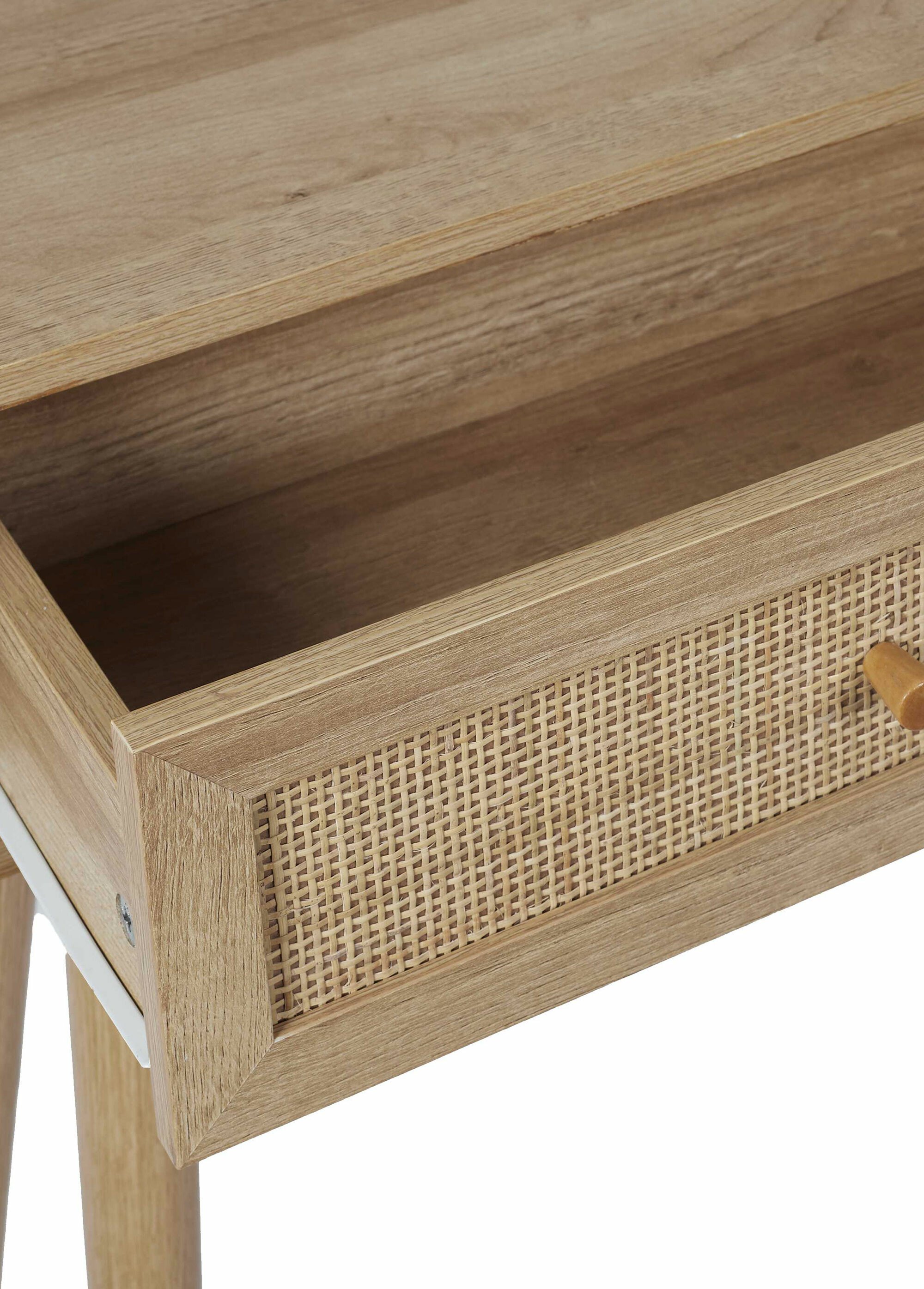 Console en bois et cannage BEIGE CMP-HD5132 DE2