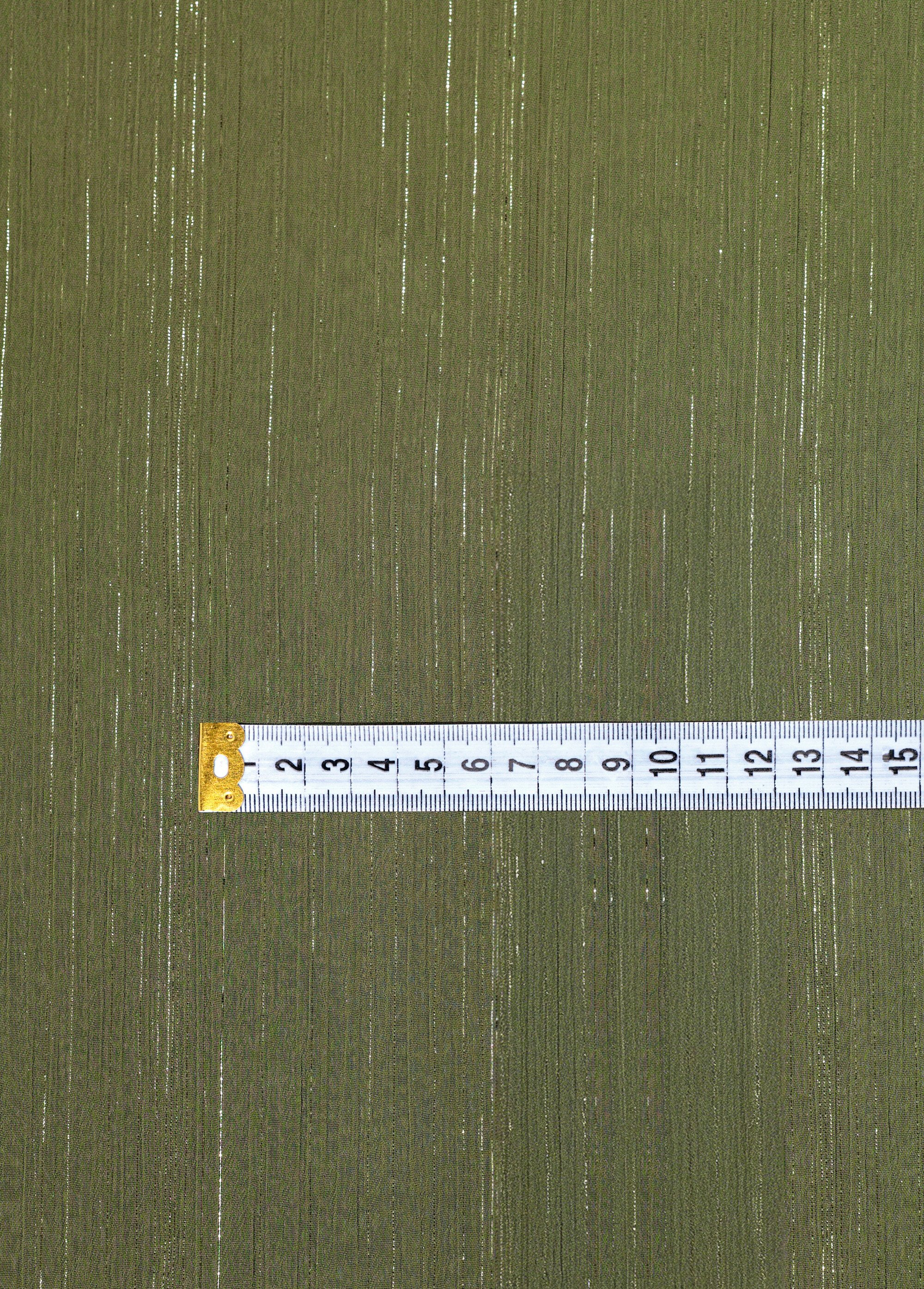 Coupon habillement voile métallisé 2ON VERT COT146285 DE1