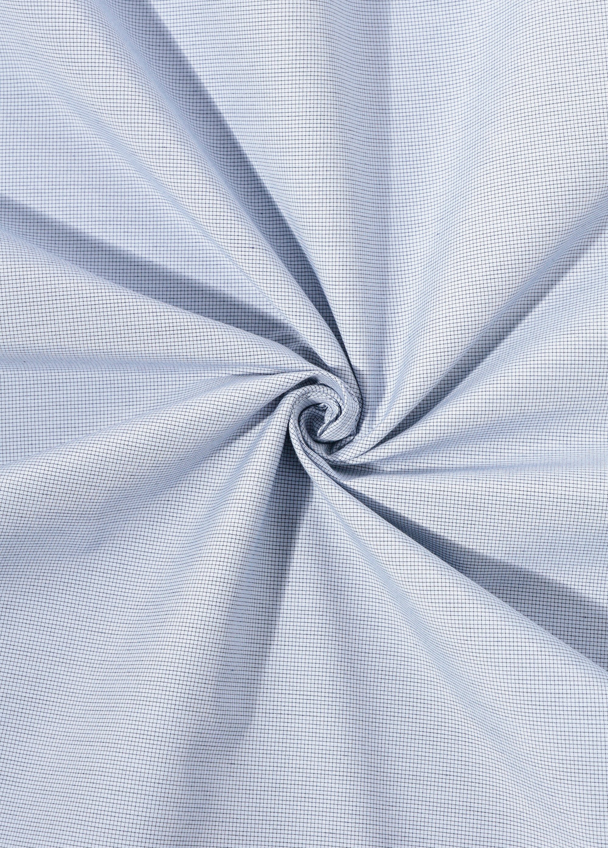 Coupon tissu micro carreaux, Lilou BLEU COT142212 FA1