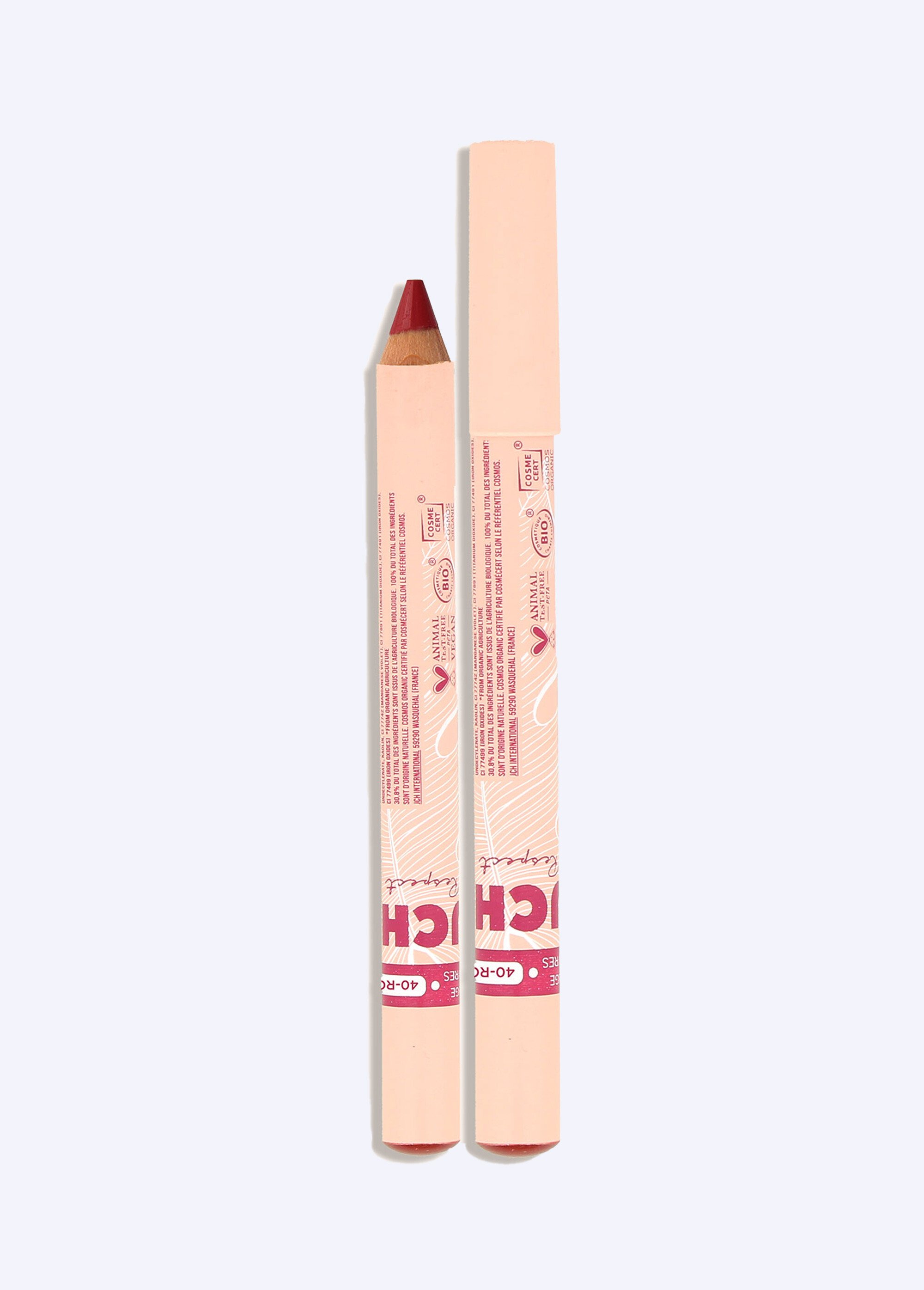 Crayon rouge à lèvres BIO fini semi mat Rouge JCH-MRESP410010 FA1