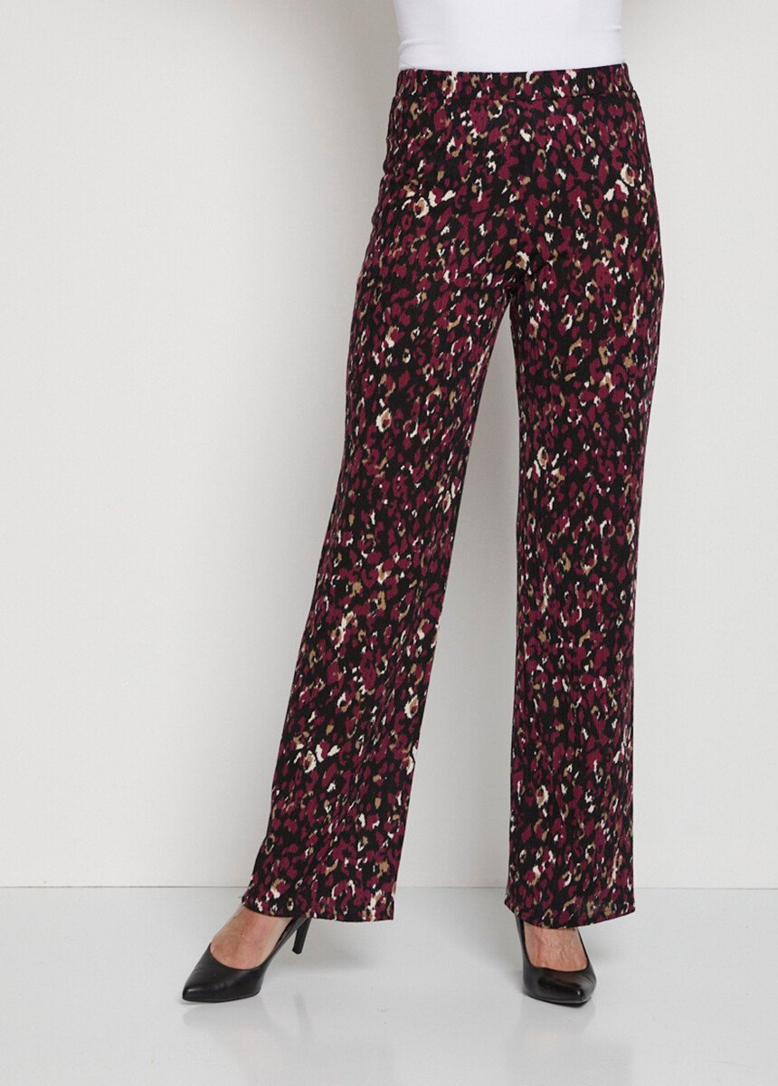 Pantalon fluide taille semi-élastiquée