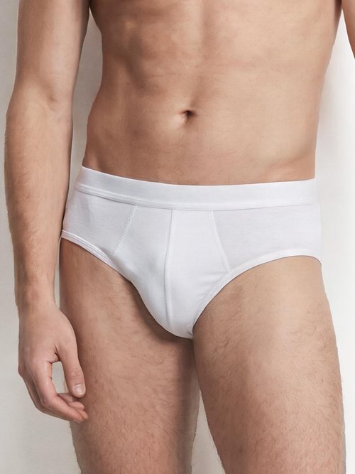 Slip ouvert taille haute, lot de 2 Homme Blanc ILIADE FA1