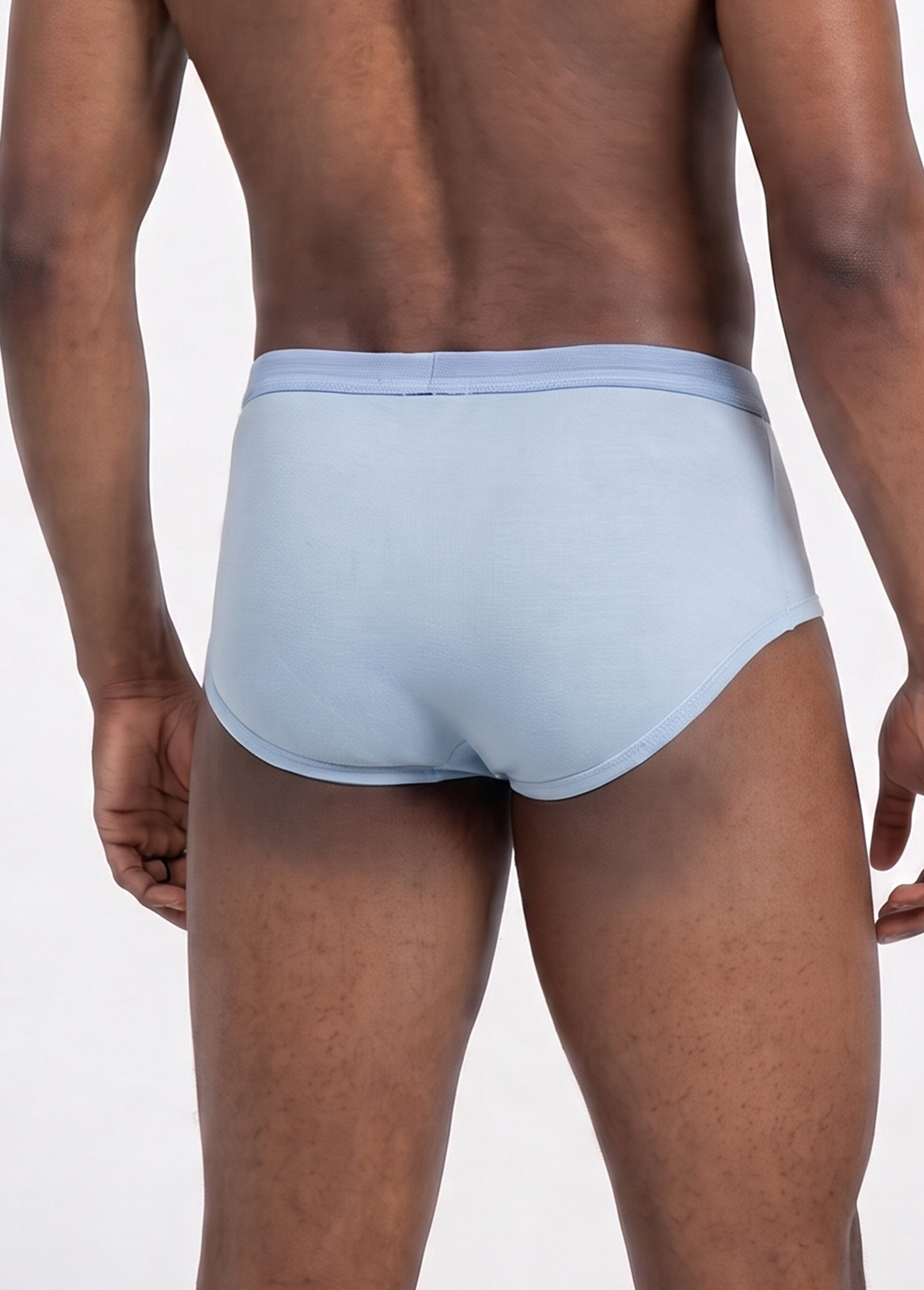 Slip ouvert taille haute, lot de 2 Homme Bleu ILIADE DO1