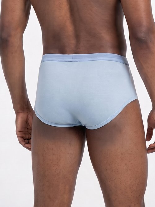 Slip ouvert taille haute, lot de 2 Homme Bleu ILIADE DO1