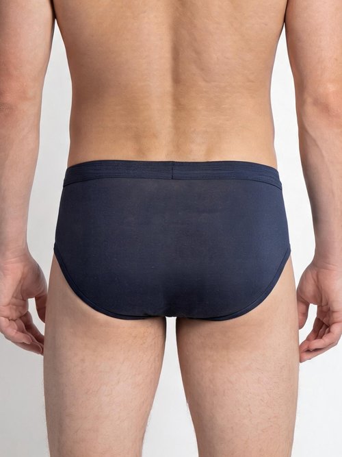 Slip ouvert taille haute, lot de 2 Homme Bleu ILIADE DO1
