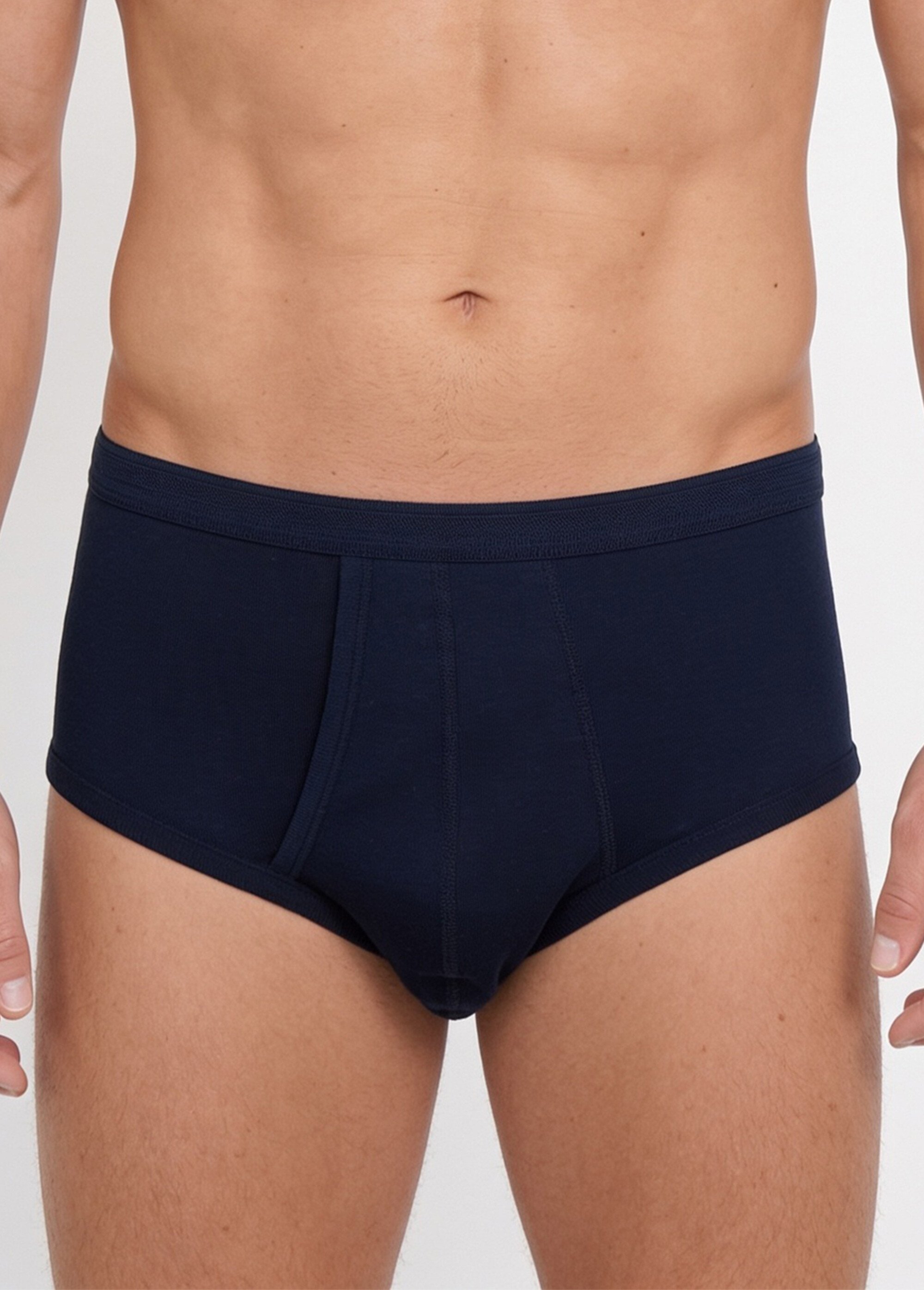 Slip ouvert taille haute, lot de 2 Homme Bleu ILIADE FA1