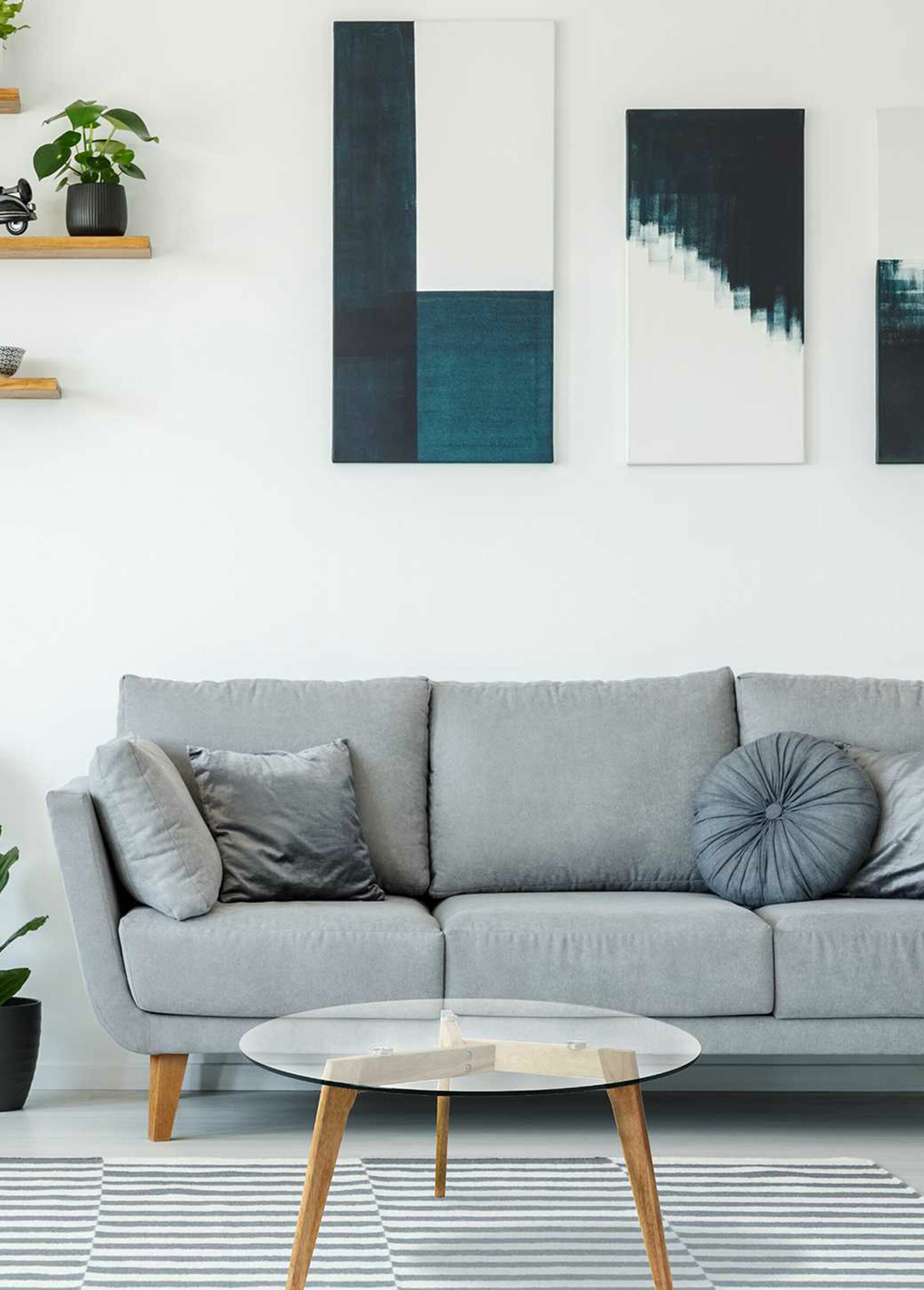 Table basse ronde avec plateau en verre TRANSPARENT ET MARRON CMP-HD3800 SI2