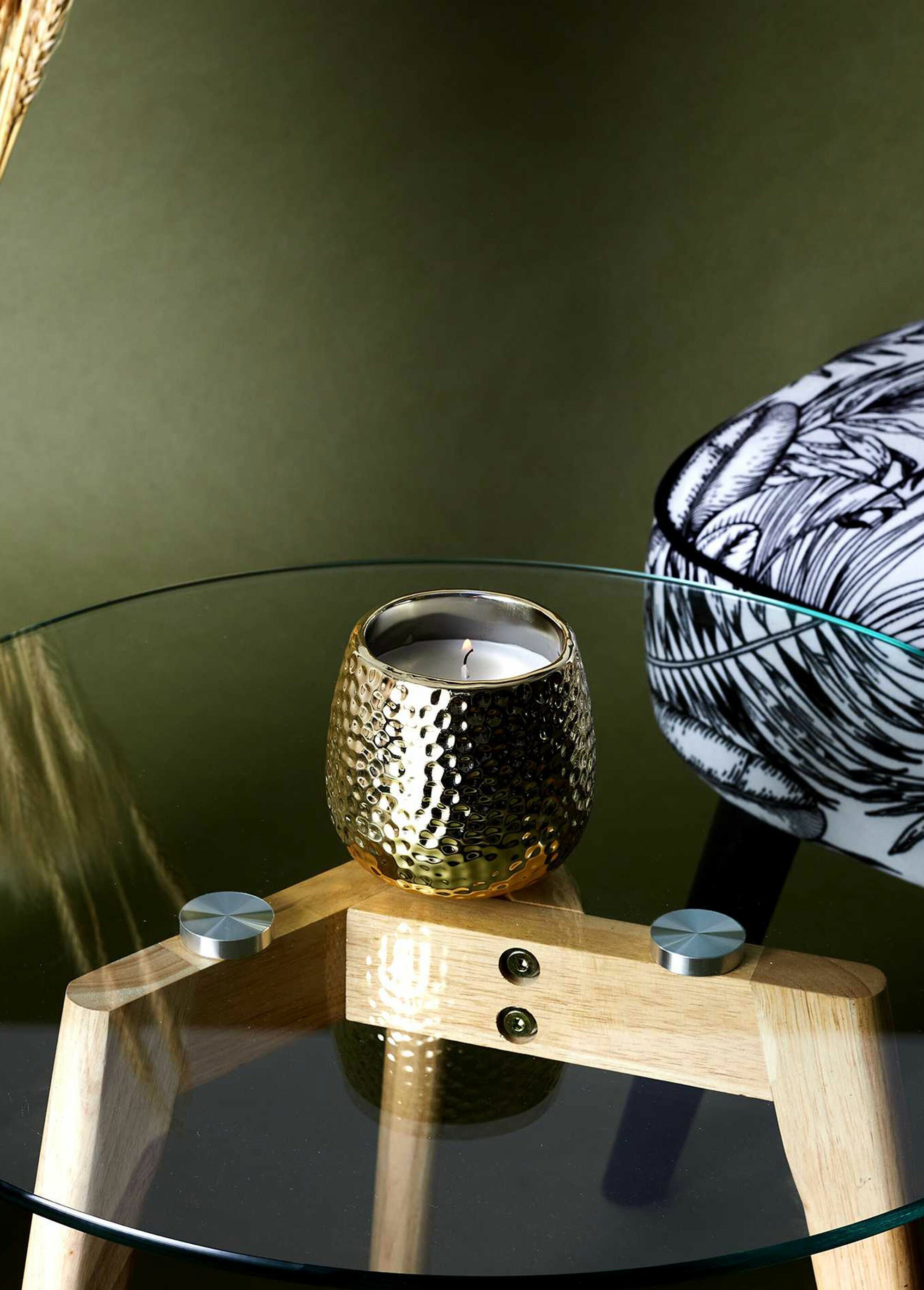 Tables plateau verre rond et pied compas TRANSPARENT CMP-HD3207 SI1