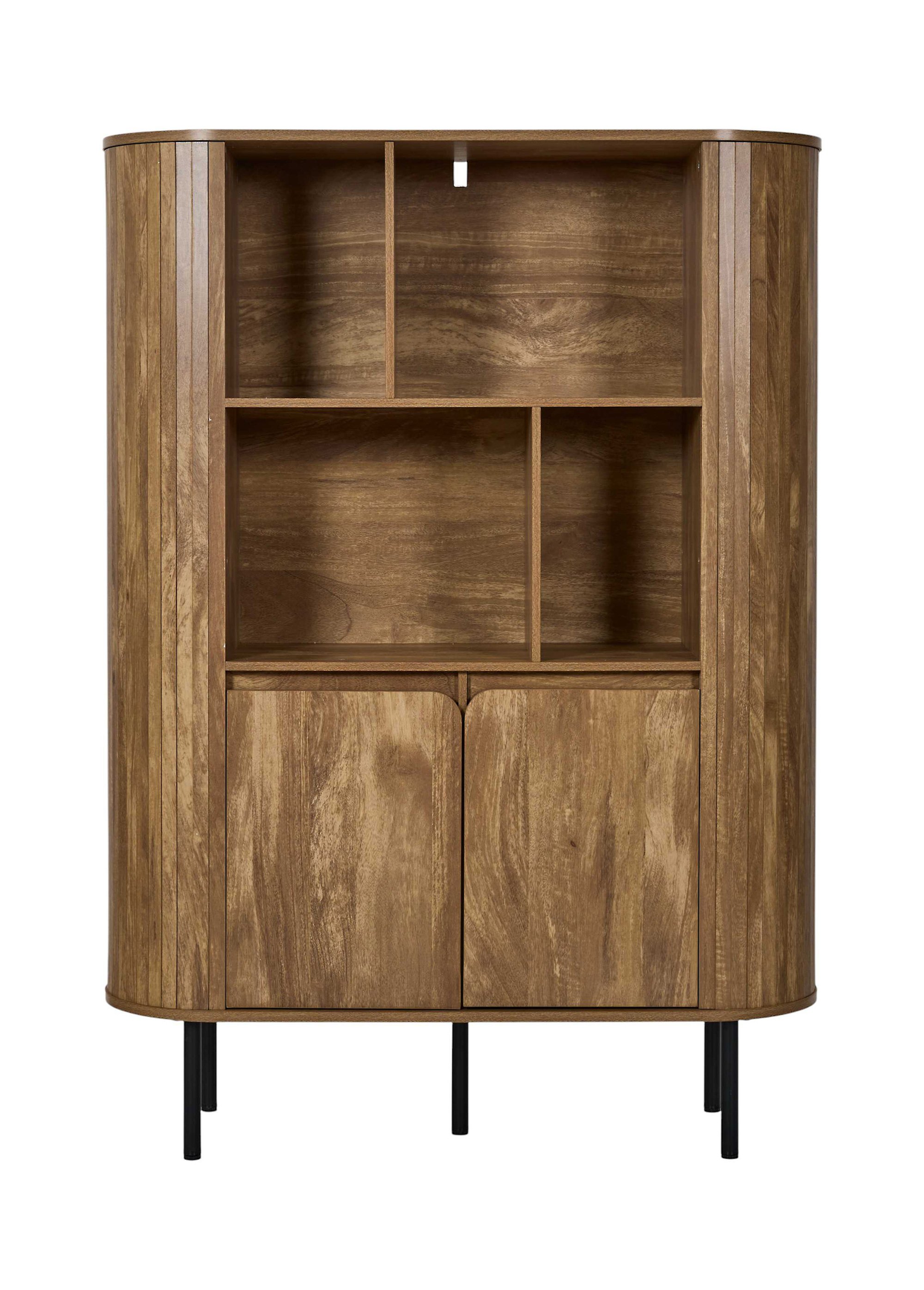 Bibliothèque 4 niches / 2 portes HERITAGE MARRON CMP-HD7913 DE1