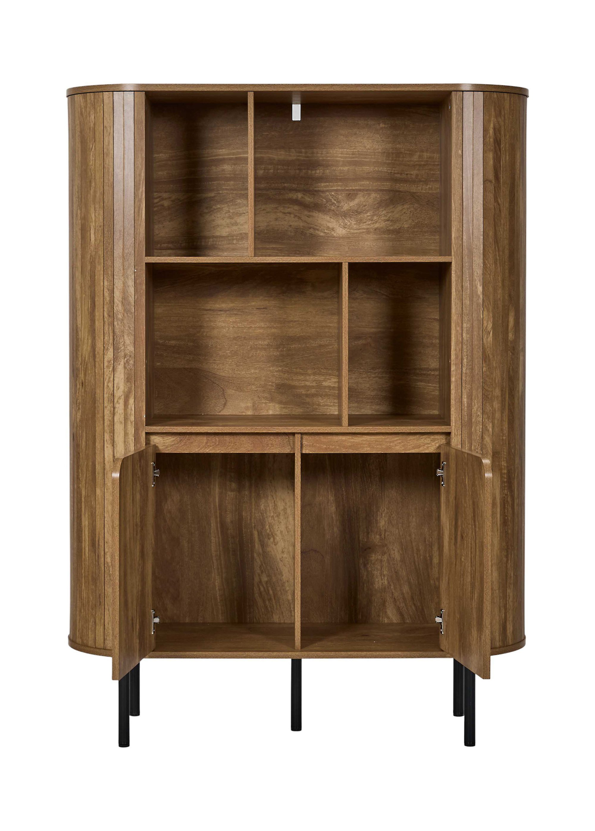 Bibliothèque 4 niches / 2 portes HERITAGE MARRON CMP-HD7913 DE3
