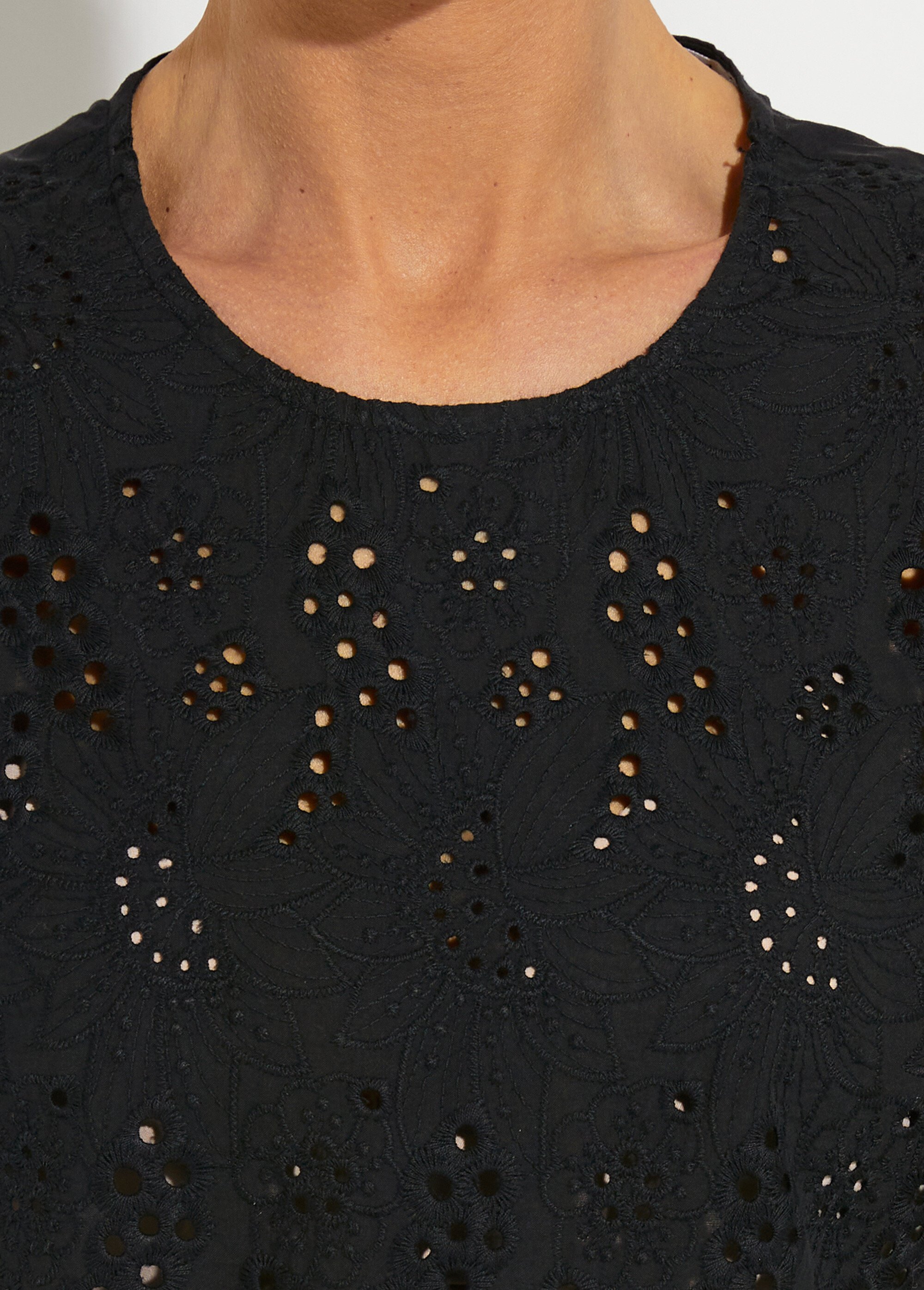 Blouse en broderie anglaise