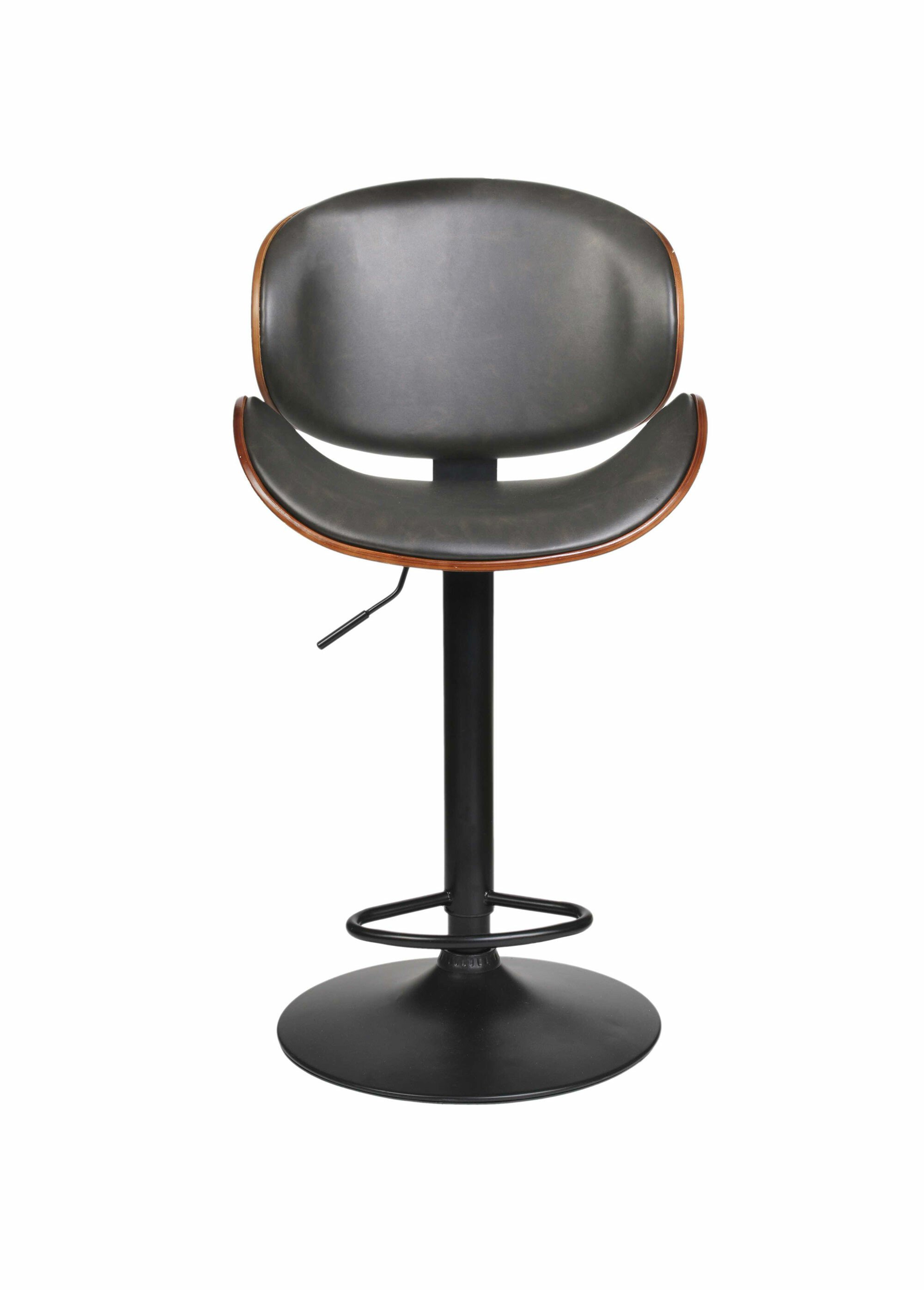 Chaise de bar simili cuir et bois