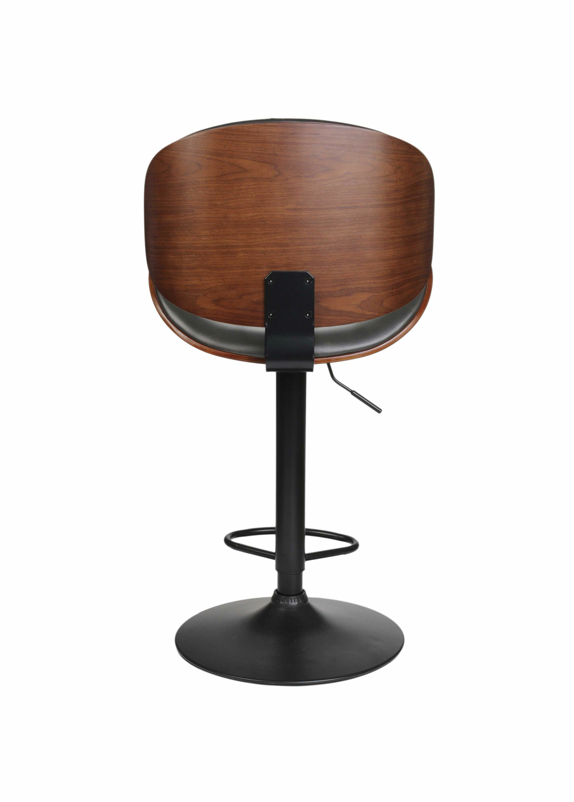 Chaise de bar simili cuir et bois