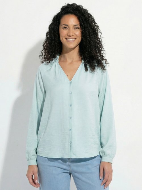 Chemisier raglan ample col V boutonné Femme OPALINE CLAREL FA1