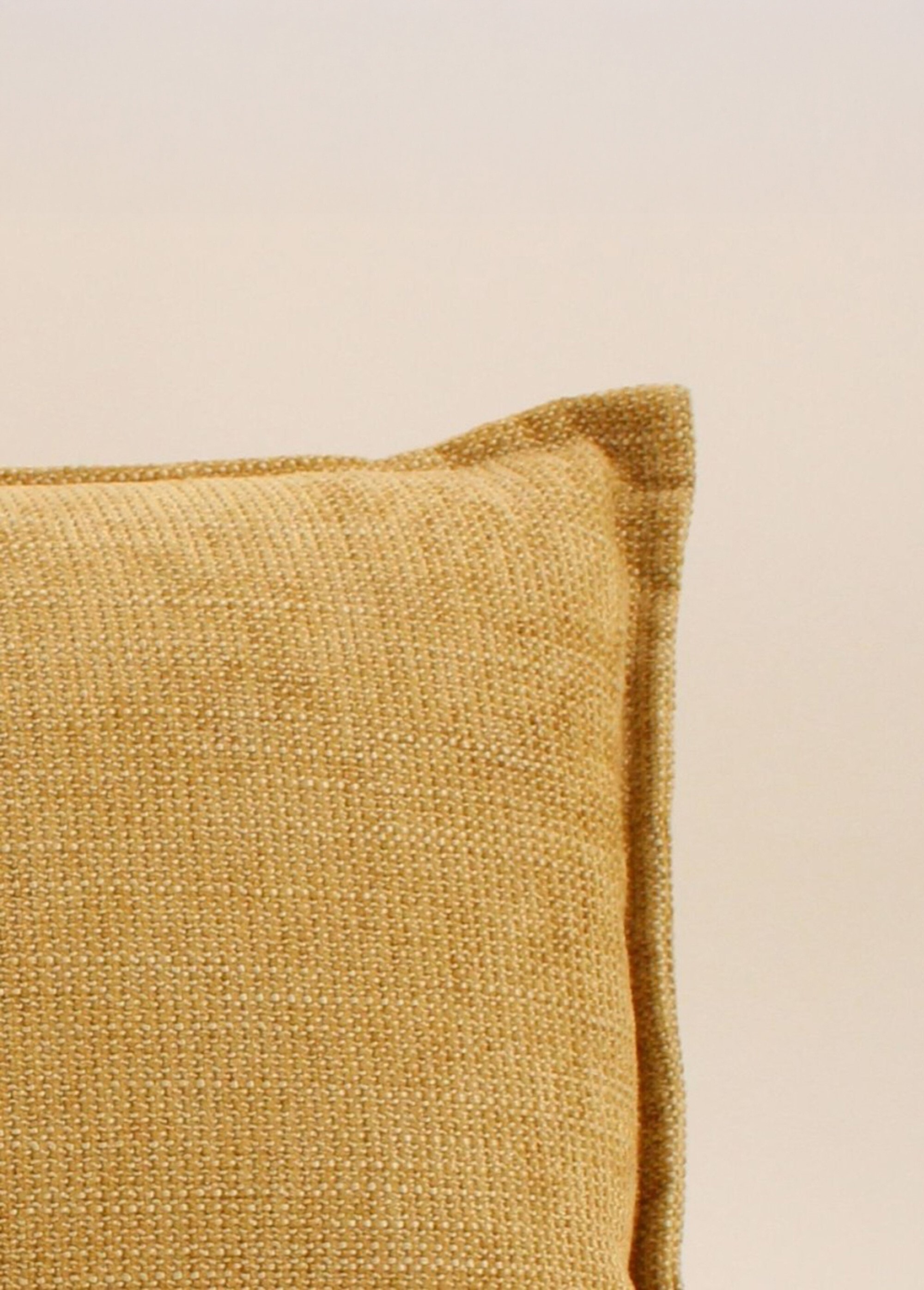 Coussin texturé aspect velours, 4M Jaune NOR-4389 DE2