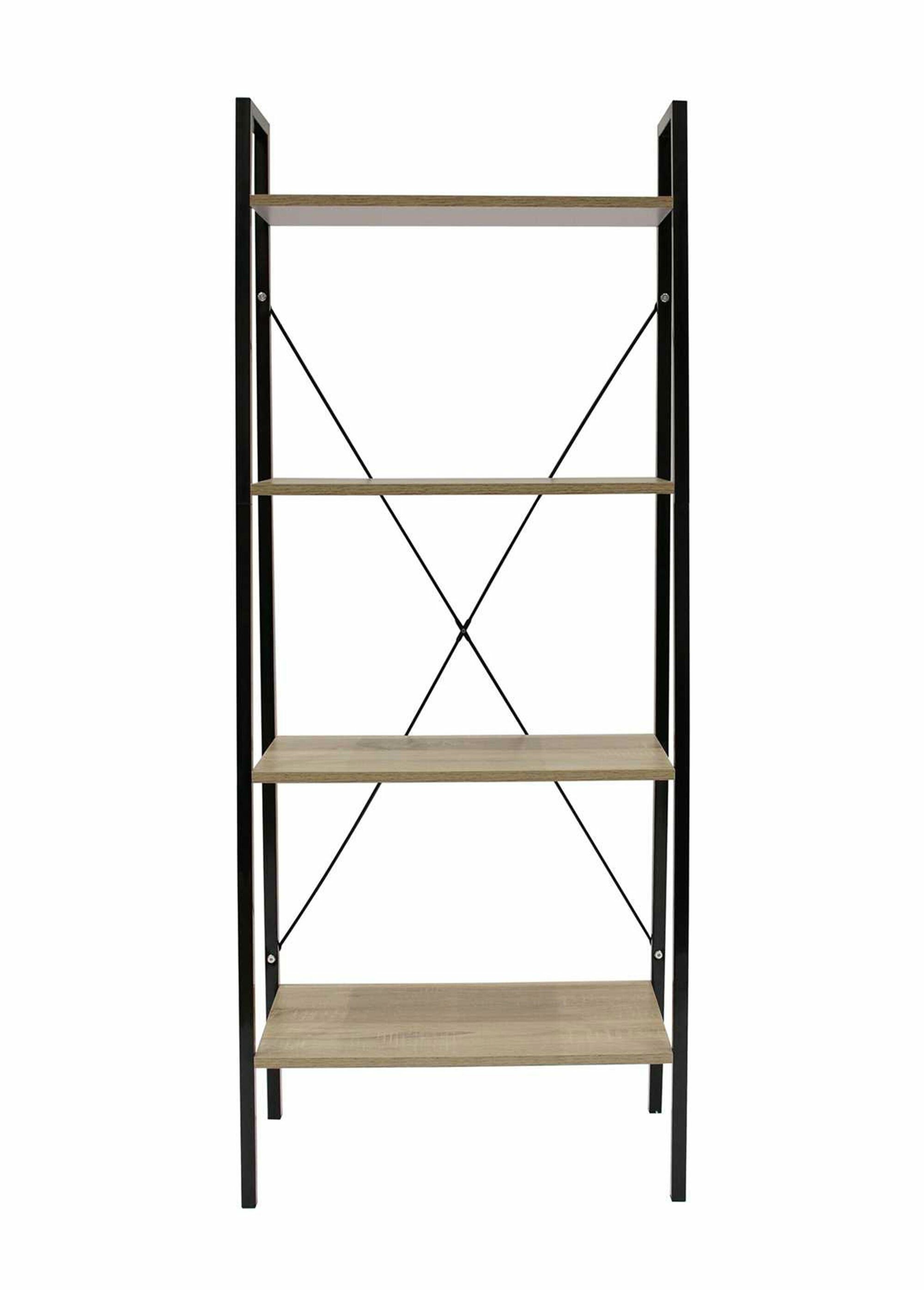 Etagère design large métal foncé et bois BEIGE CMP-HD6429 DE1