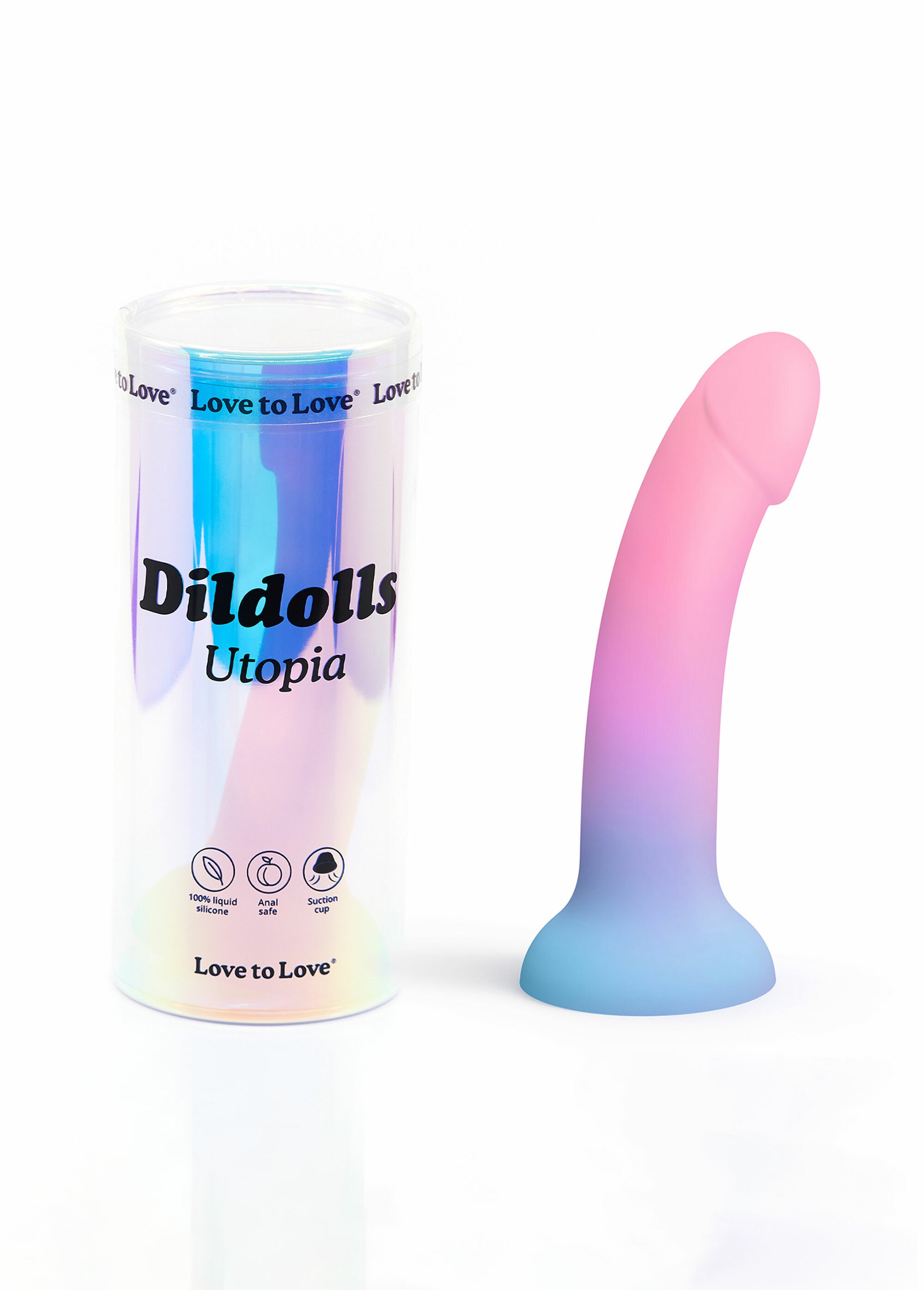 Sextoy courbé en silicone avec ventouse ROSE LOV6032695 FA2