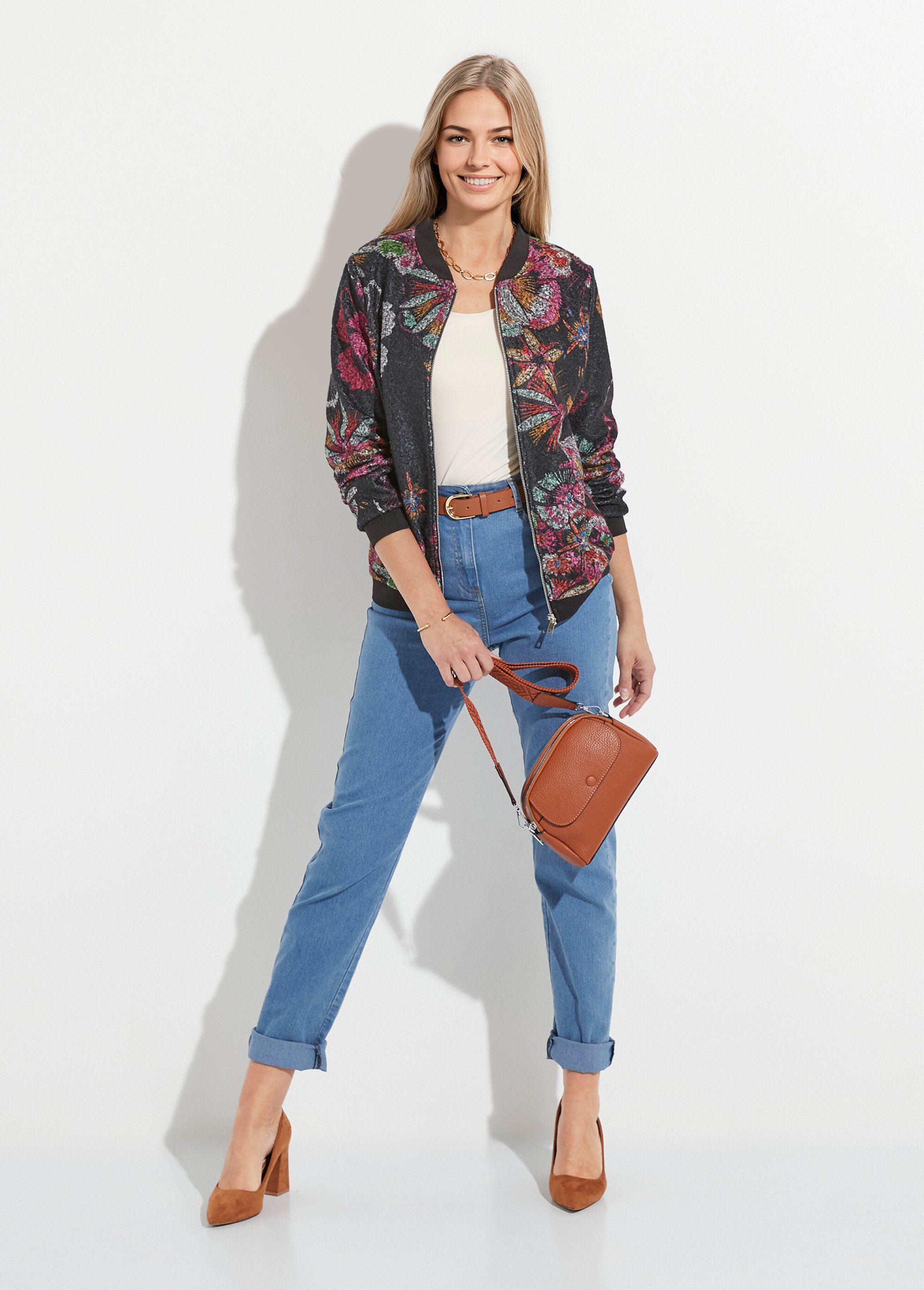 Jean 5 poches ceinture extensible coton stretch
