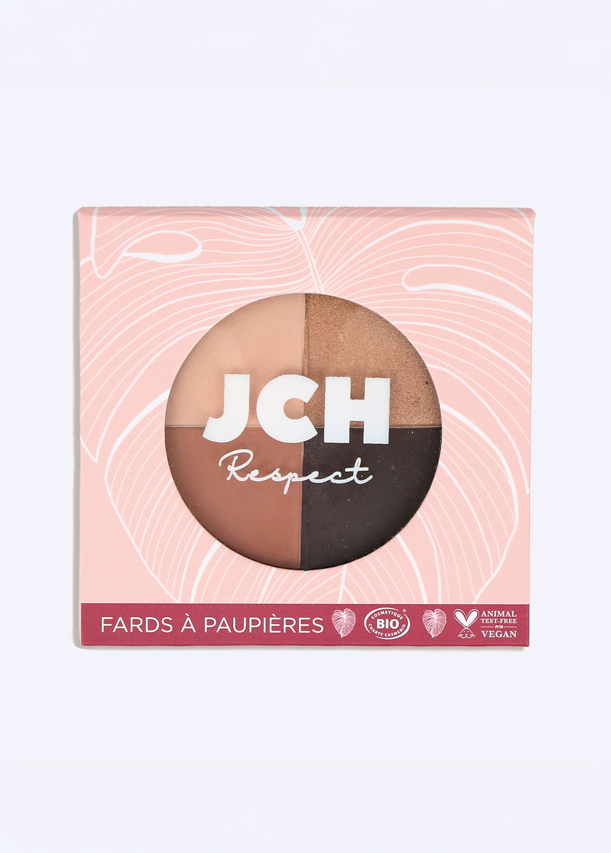 Palette 4 fards à paupières BIO et vegan