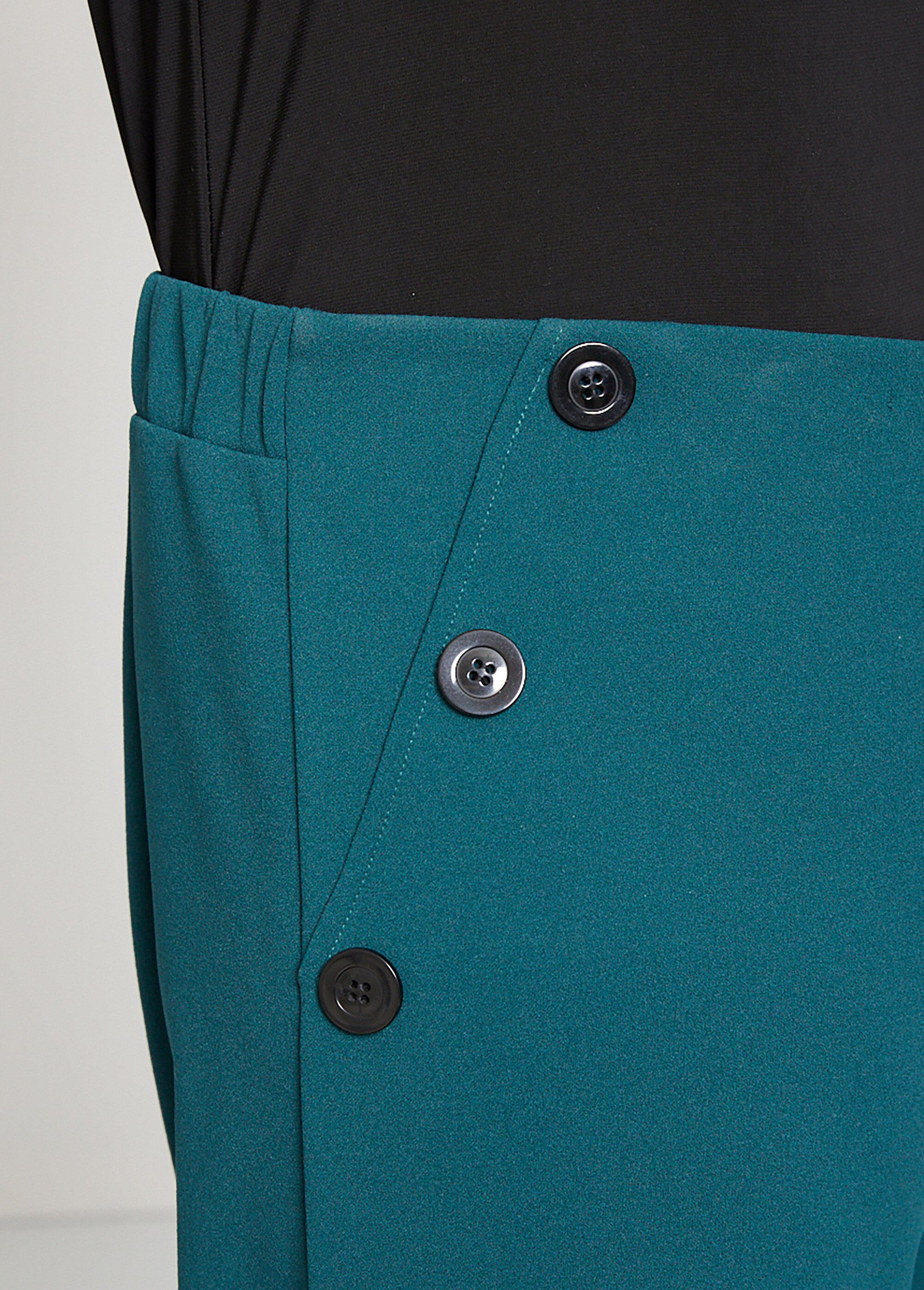 Pantalon large effet pont Femme Vert NOUIC DE1