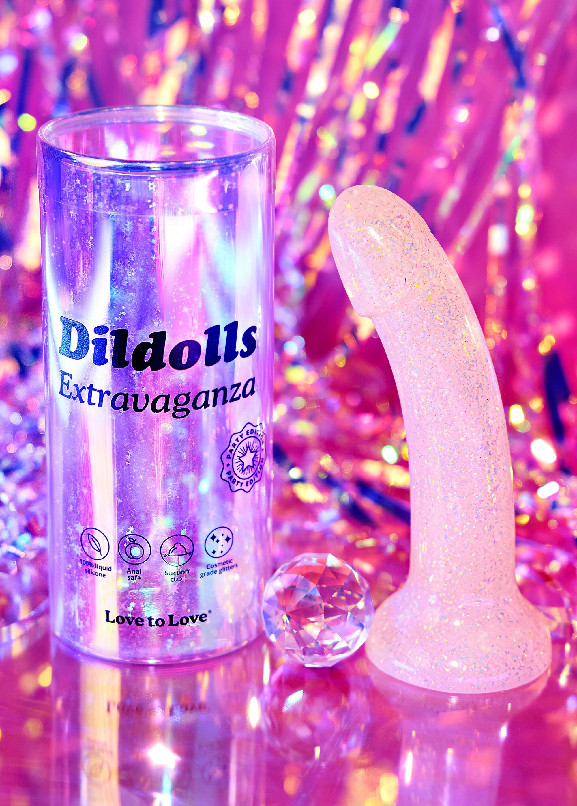 Sextoy courbé en silicone avec ventouse ROSE LOV6032695 FA2