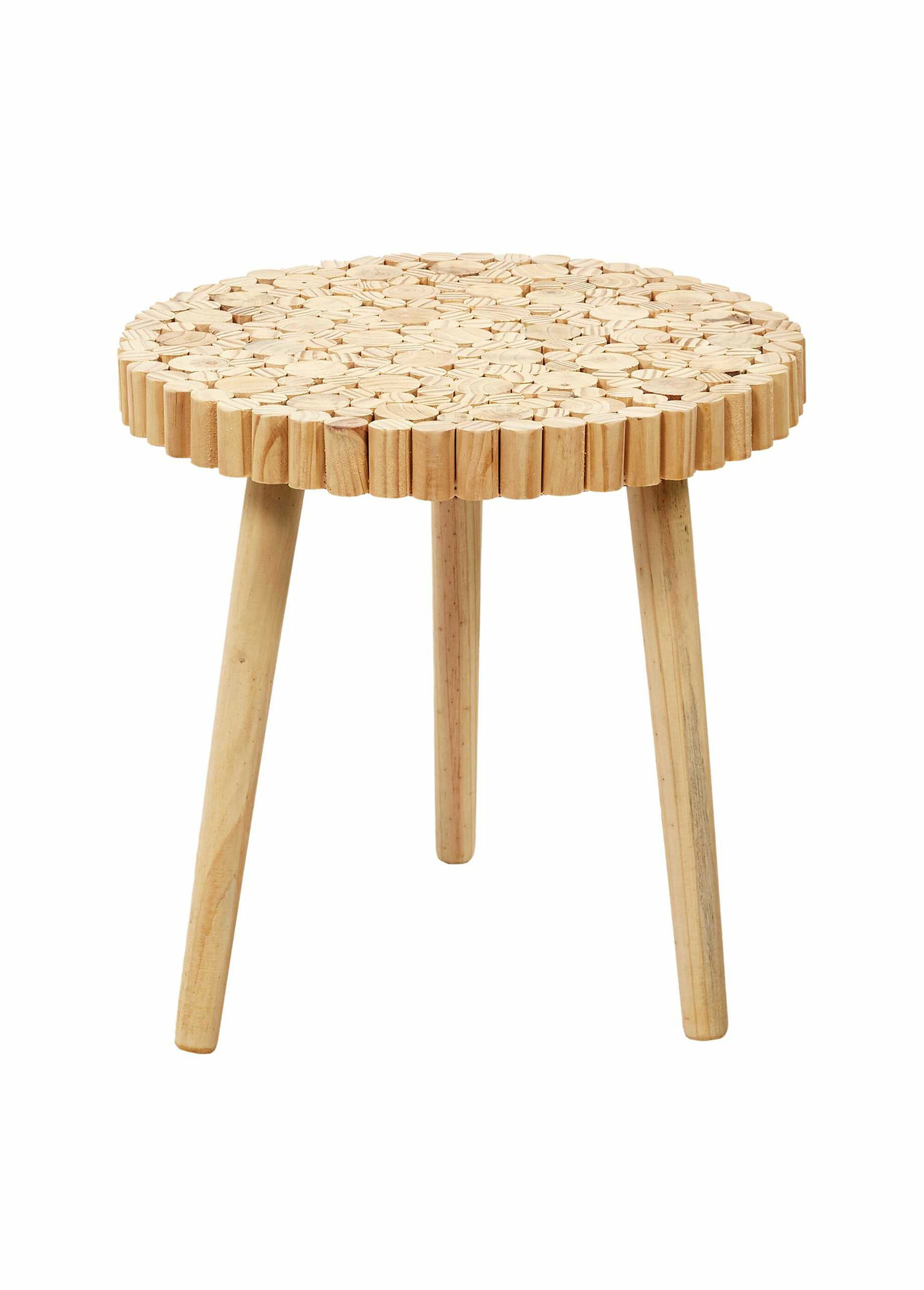 Tables gigognes en rondins de  bois