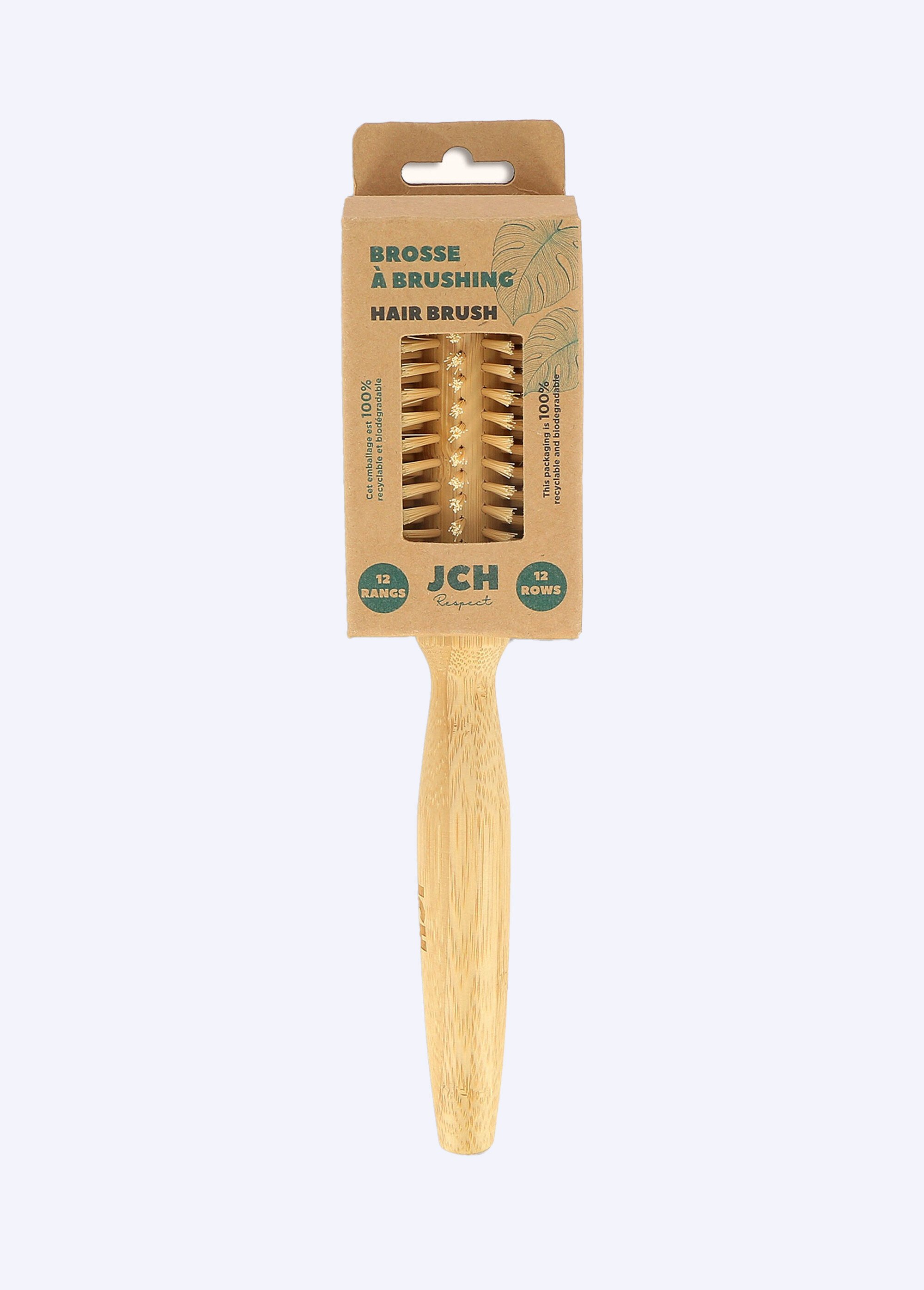 Brosse à brushing manche bambou Beige JCH-BRCBRUSRESP DE2