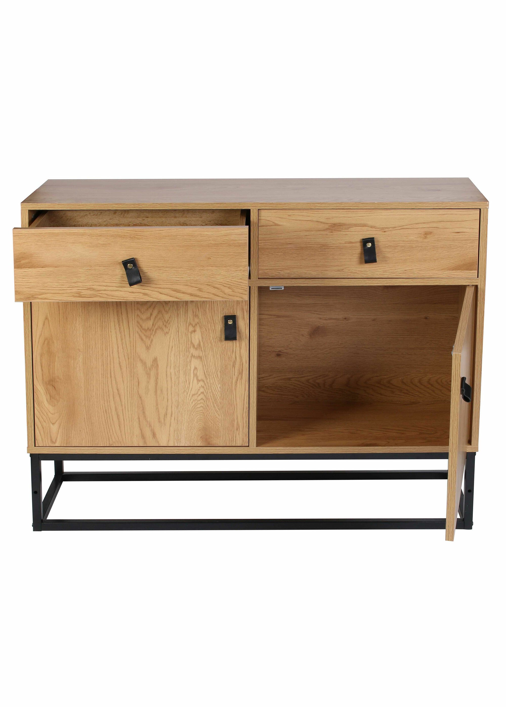 Buffet design, bois et pied métal BEIGE CMP-HD6627 DE1