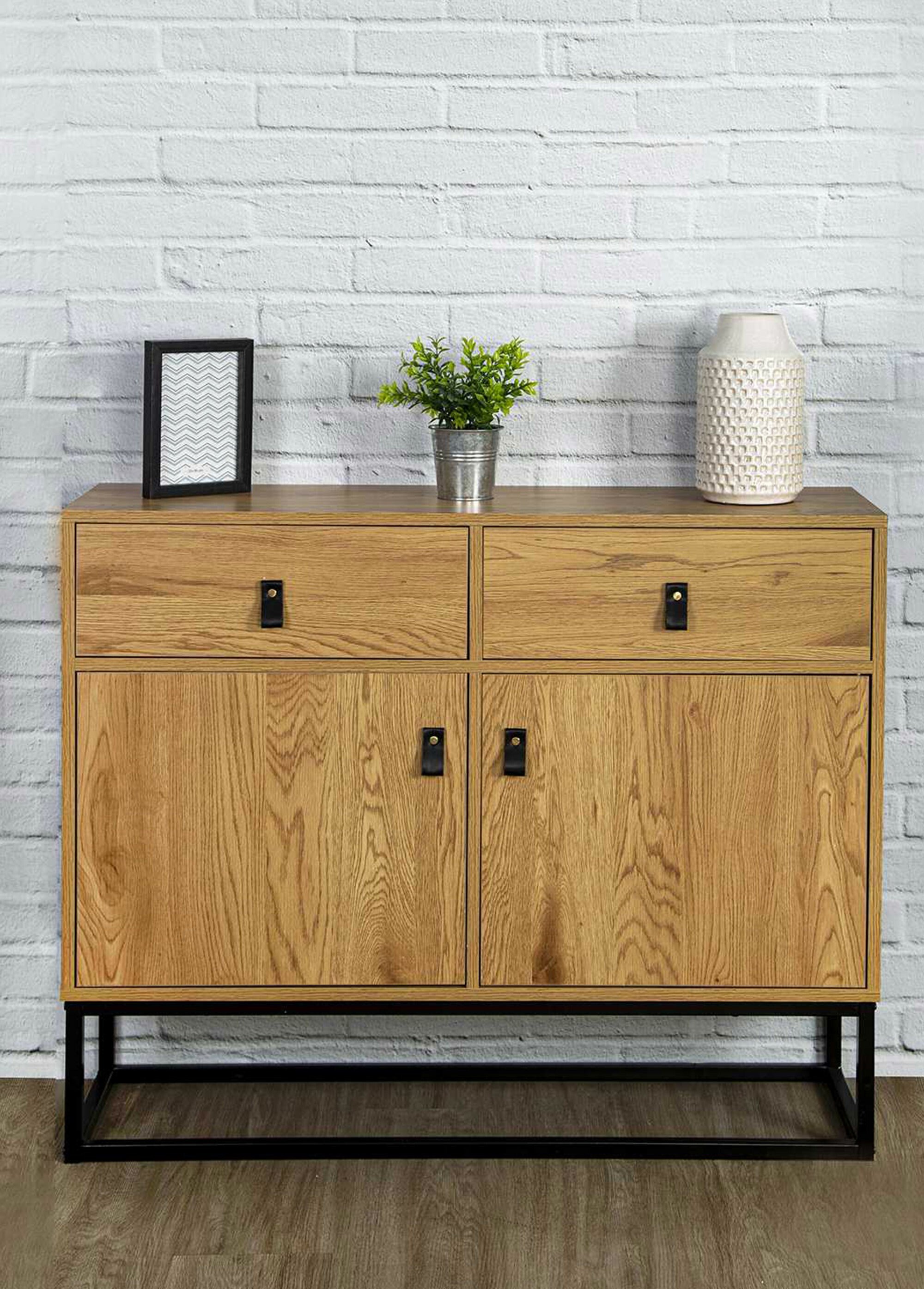 Buffet design, bois et pied métal BEIGE CMP-HD6627 SI2