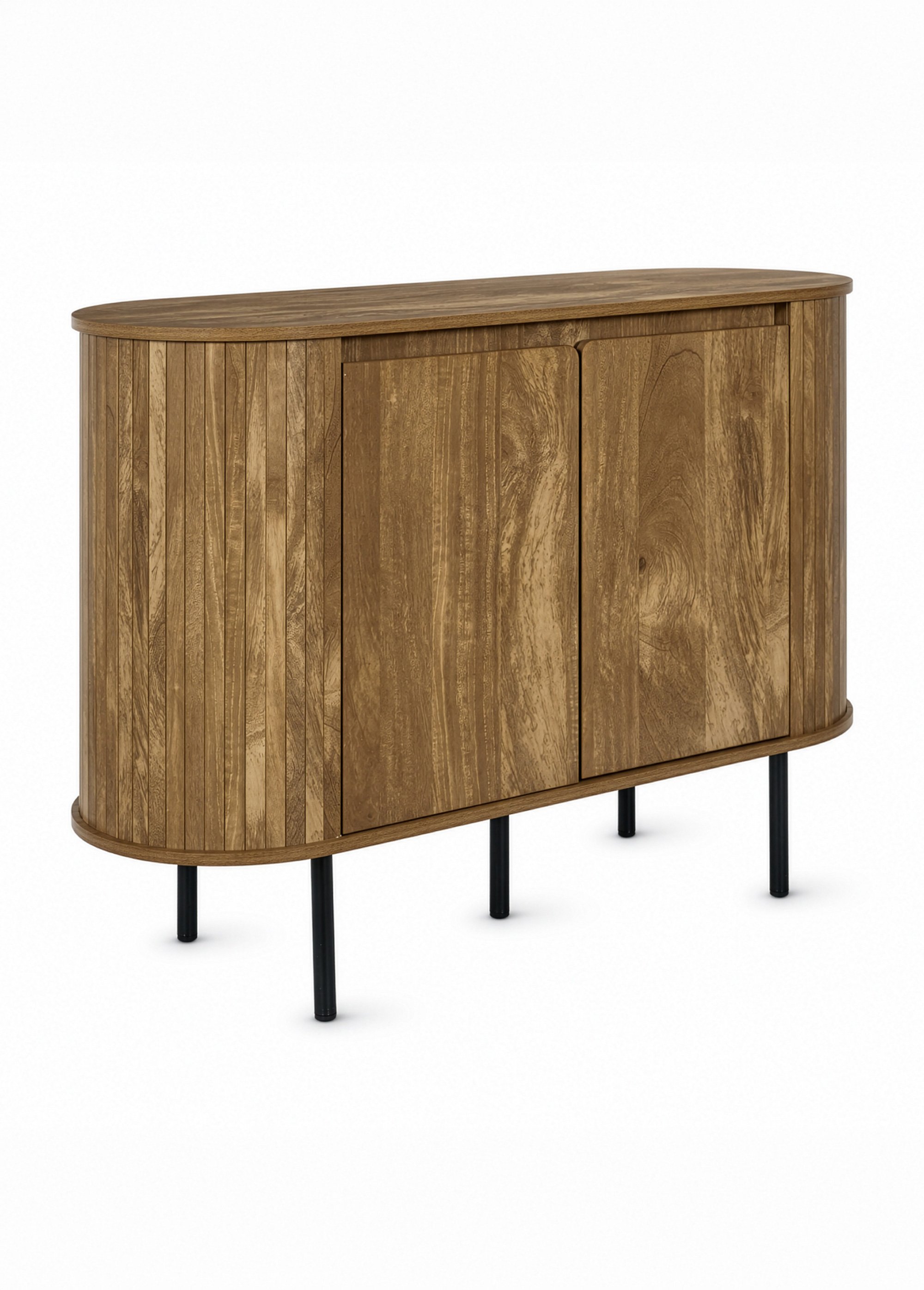 Buffet lignes arrondies 2 portes HERITAGE MARRON CMP-HD7914 FA1