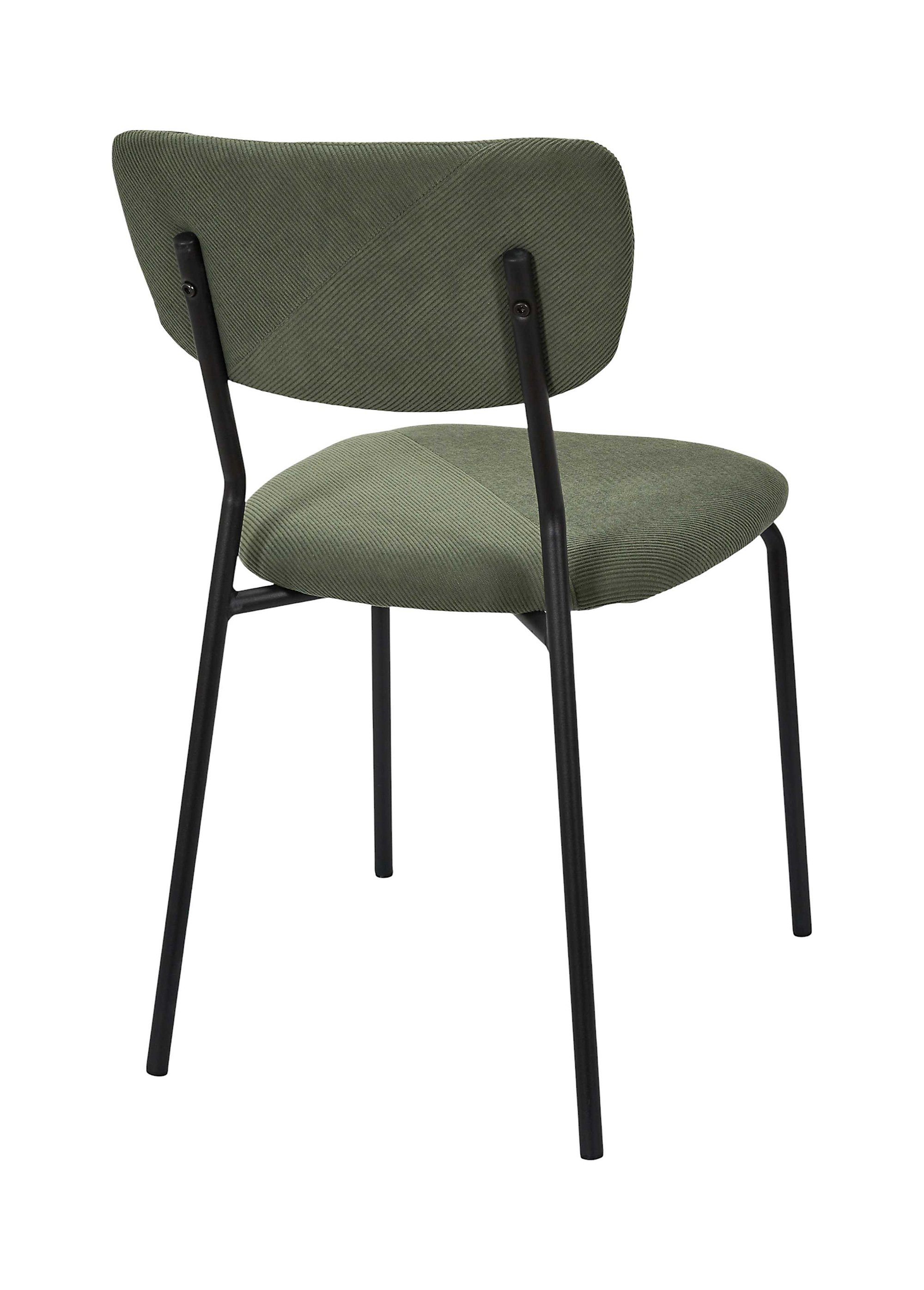 Chaise assise et dossier velours JULES VERT CMP-HD7819 DO1