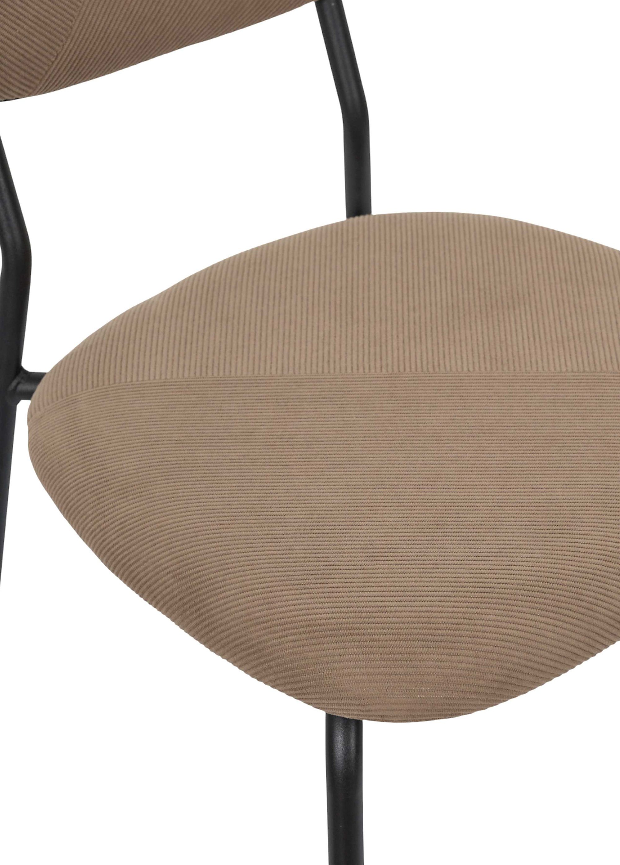 Chaise assise et dossier velours JULES