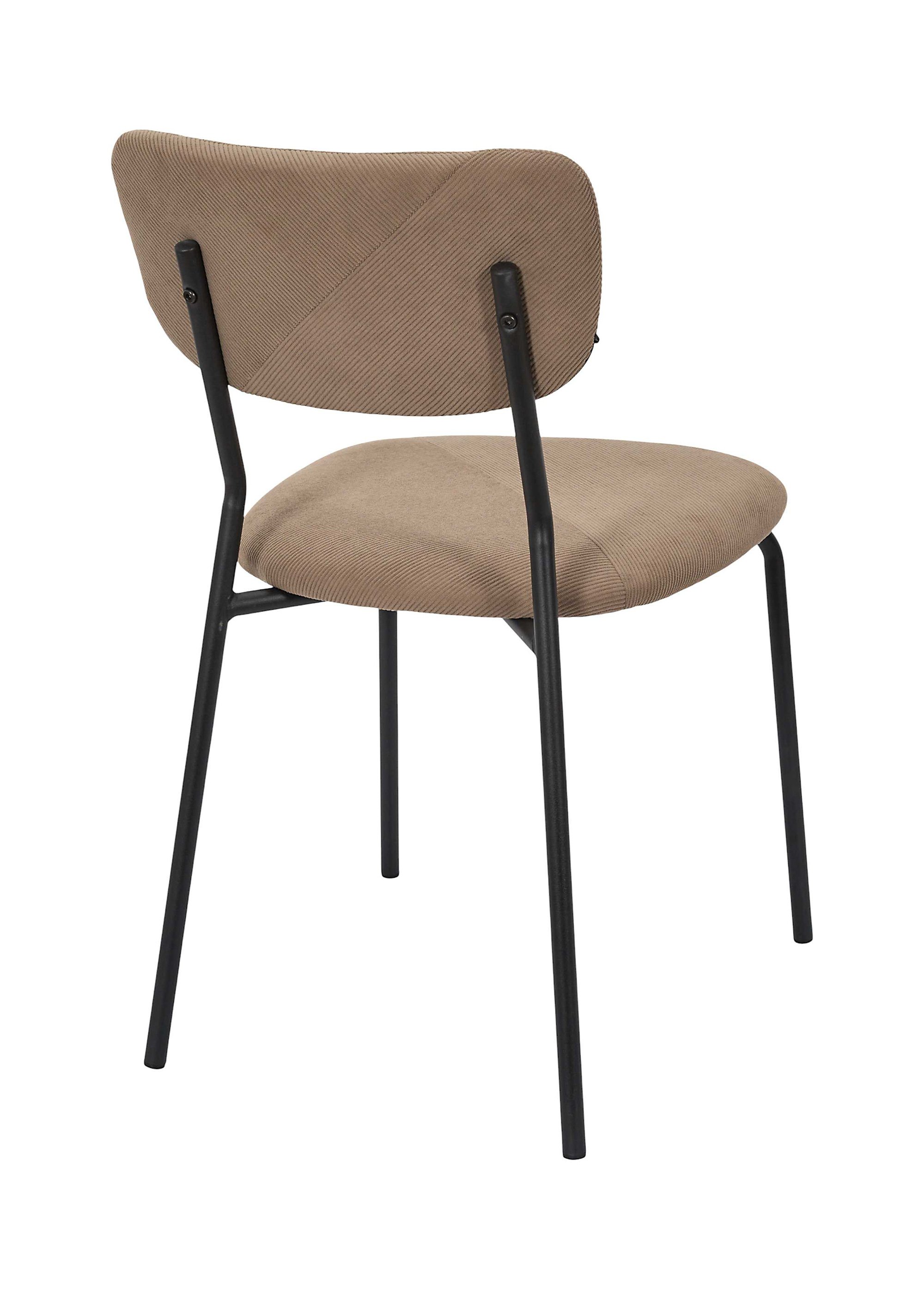 Chaise assise et dossier velours JULES