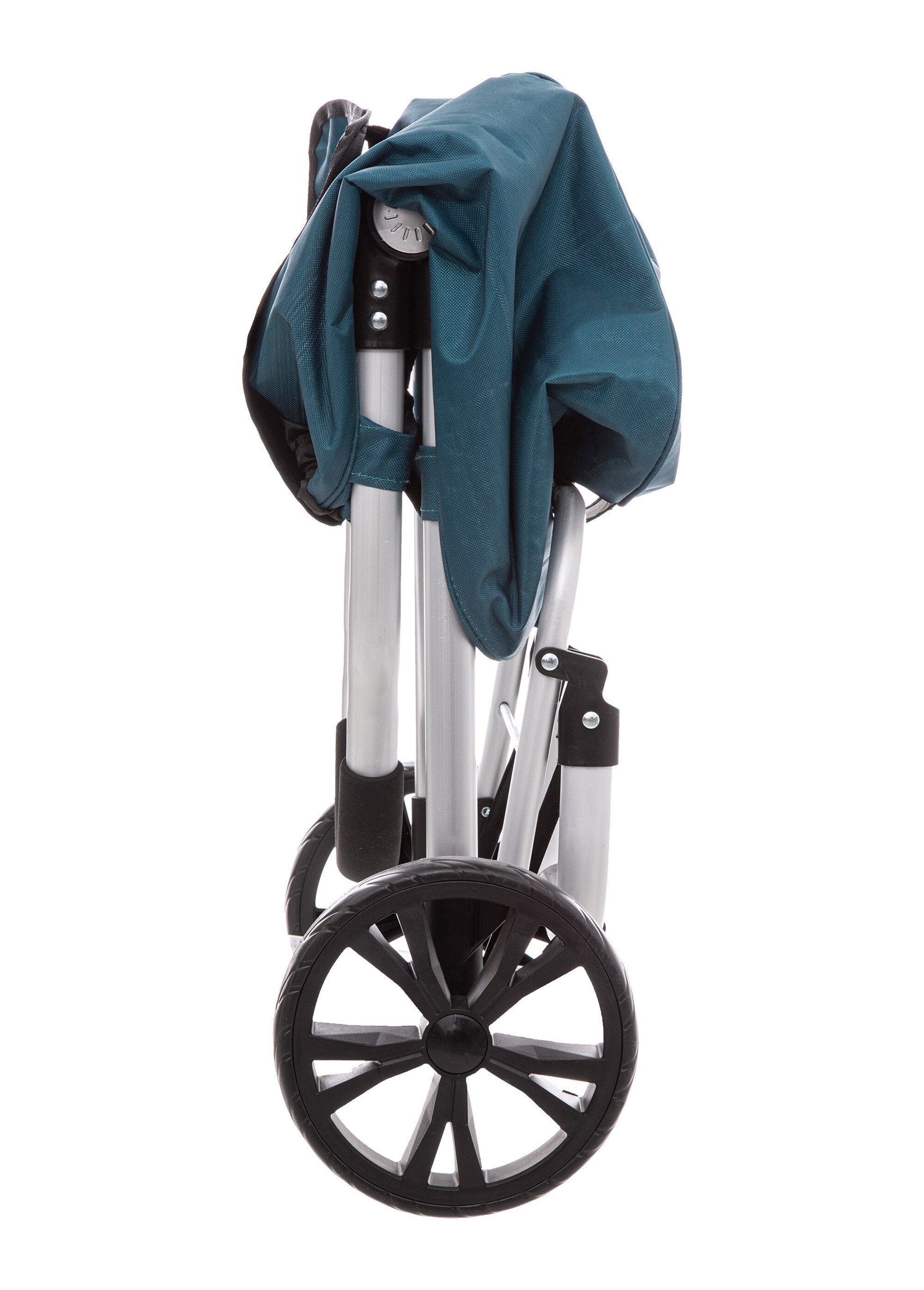 Chariot de courses compact en tissu