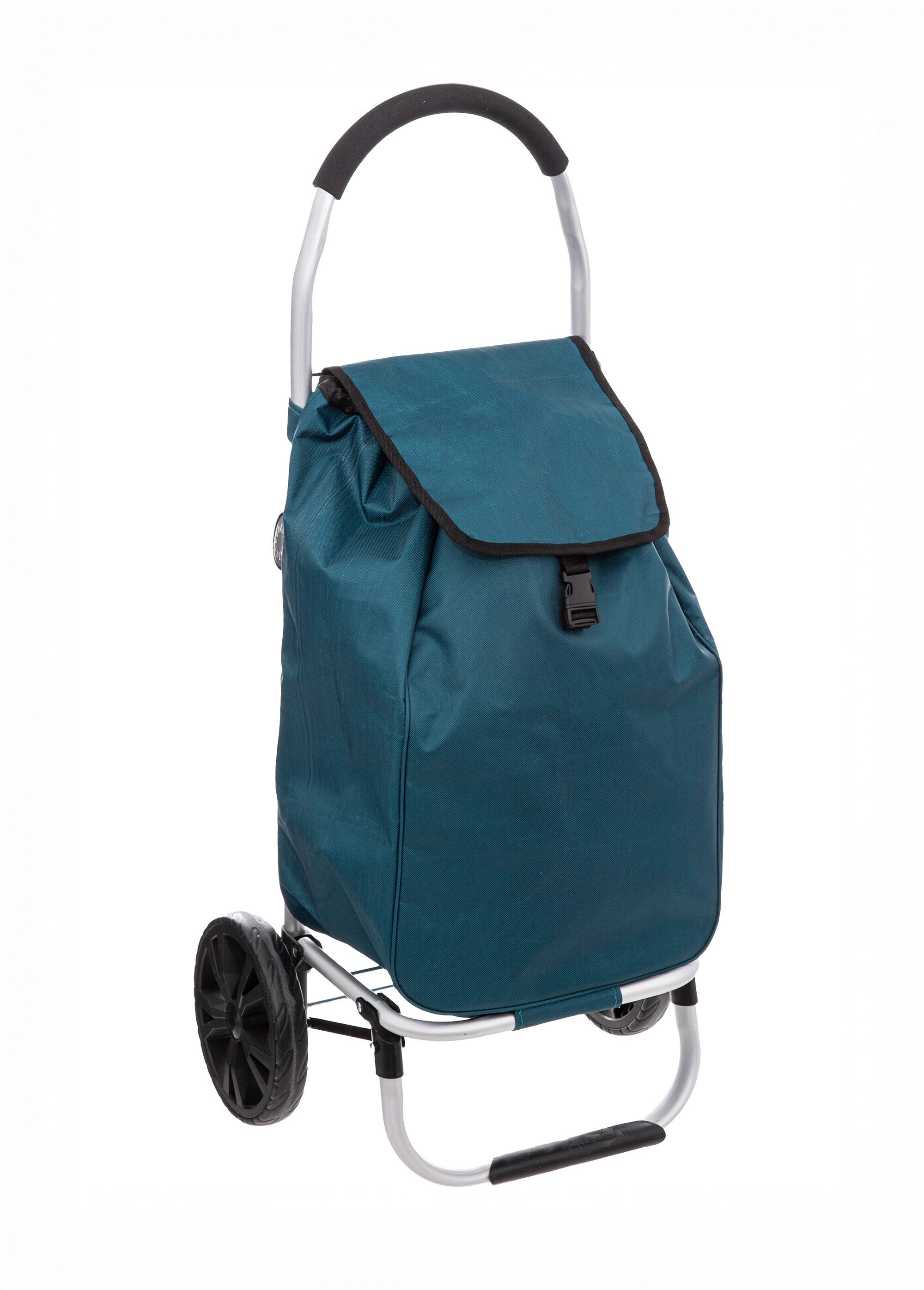 Chariot de courses compact en tissu Bleu JJA-157394B FA1