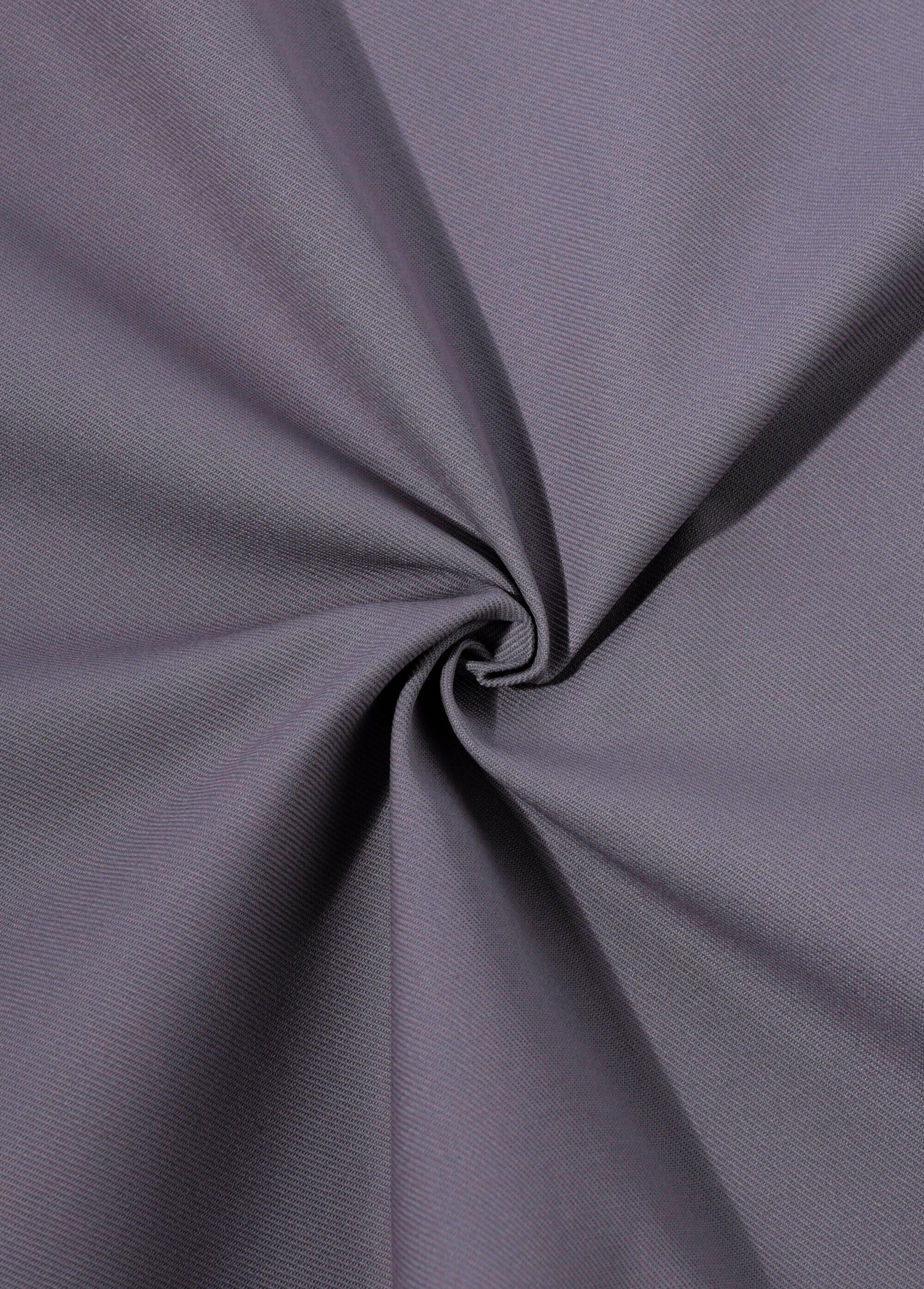 Coupon tissu, sergé coton Tourterelle GRIS COT149256 FA1