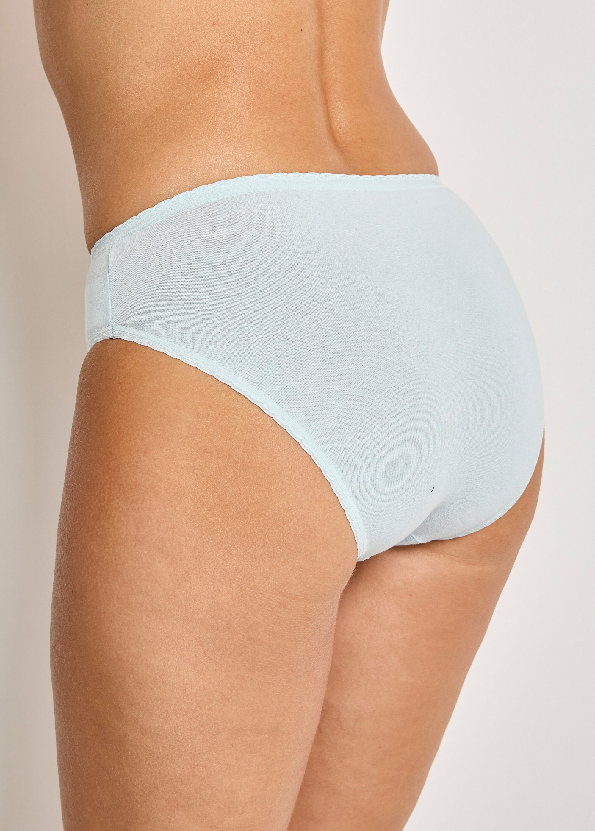 Culotte échancrée dentelle coton - lot de 3 Femme ASSORTIS LOT3 DIALECTE DO2