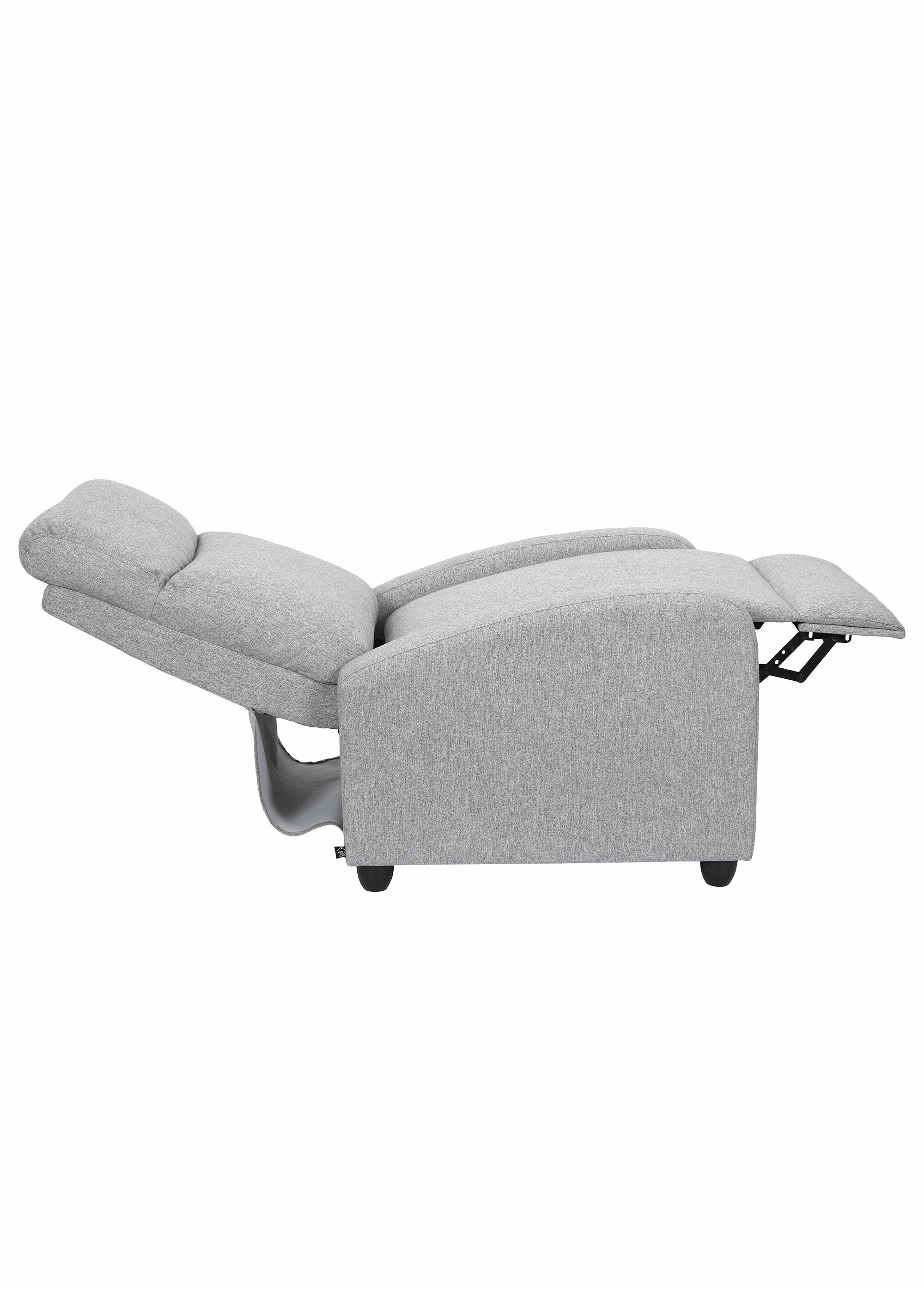 Fauteuil relax multipositions en tissu GRIS CLAIR CMP-HD7159 DE2