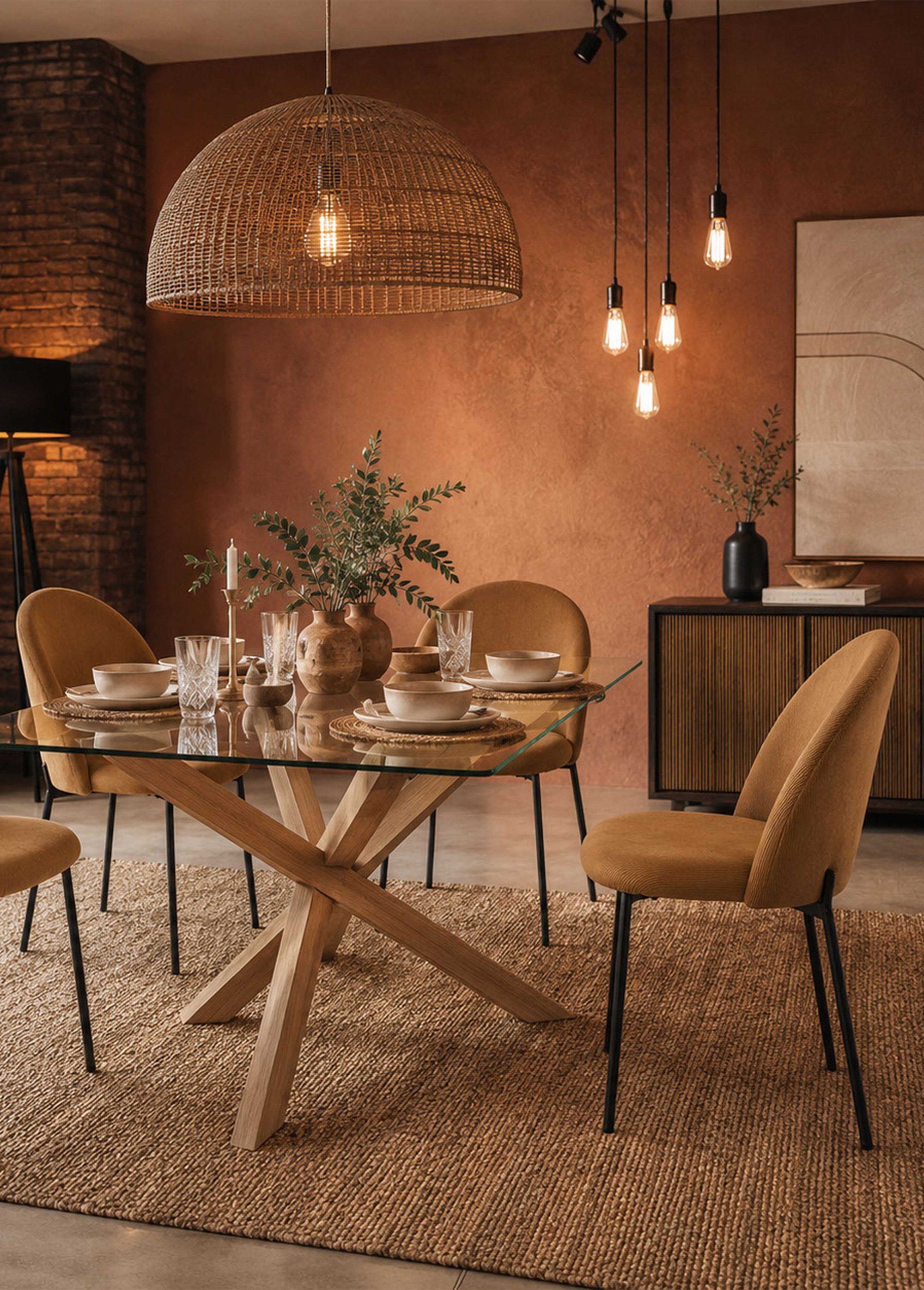 Fauteuil velours, dossier arches JULES JAUNE CMP-HD7834 AM1