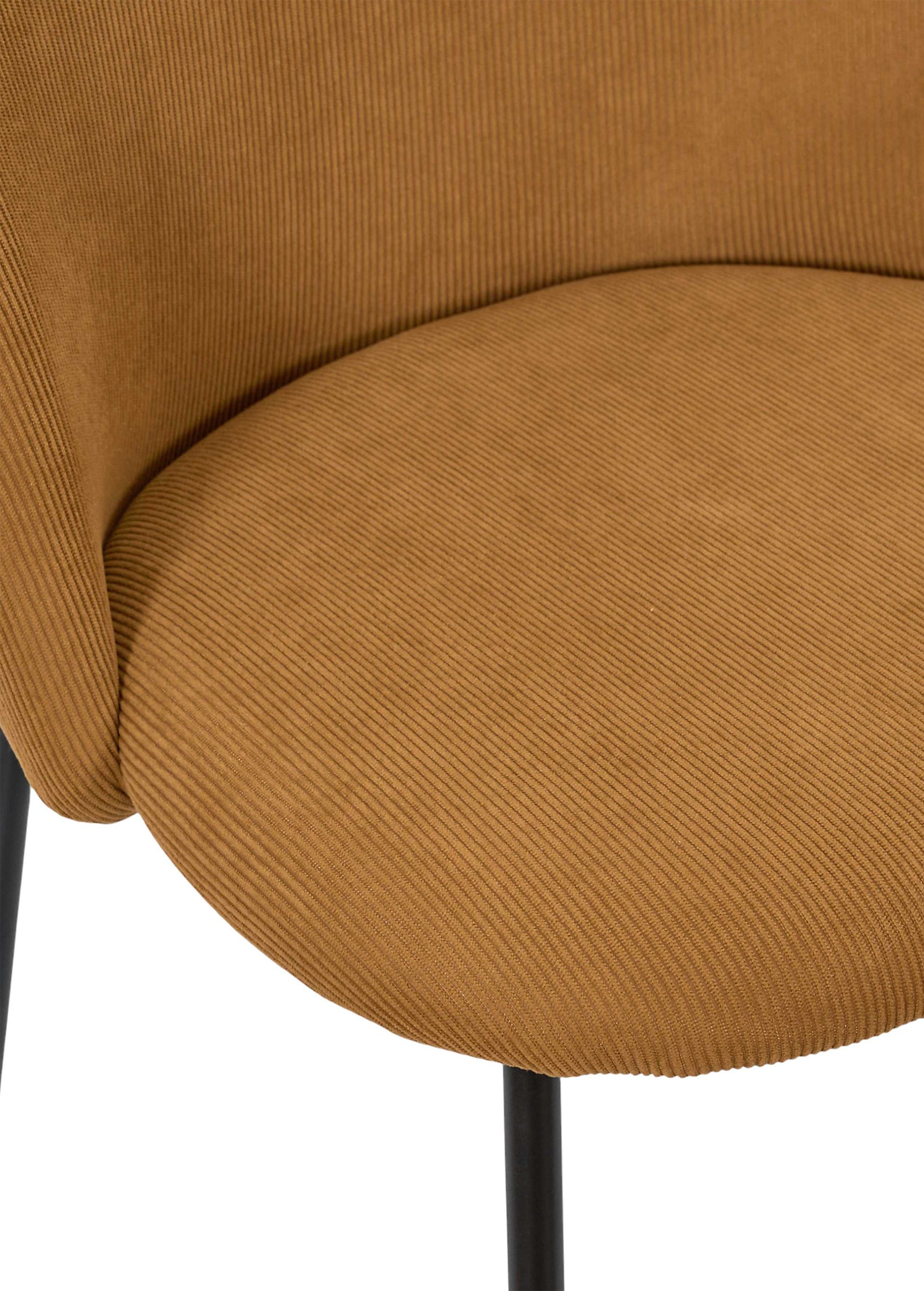 Fauteuil velours, dossier arches JULES