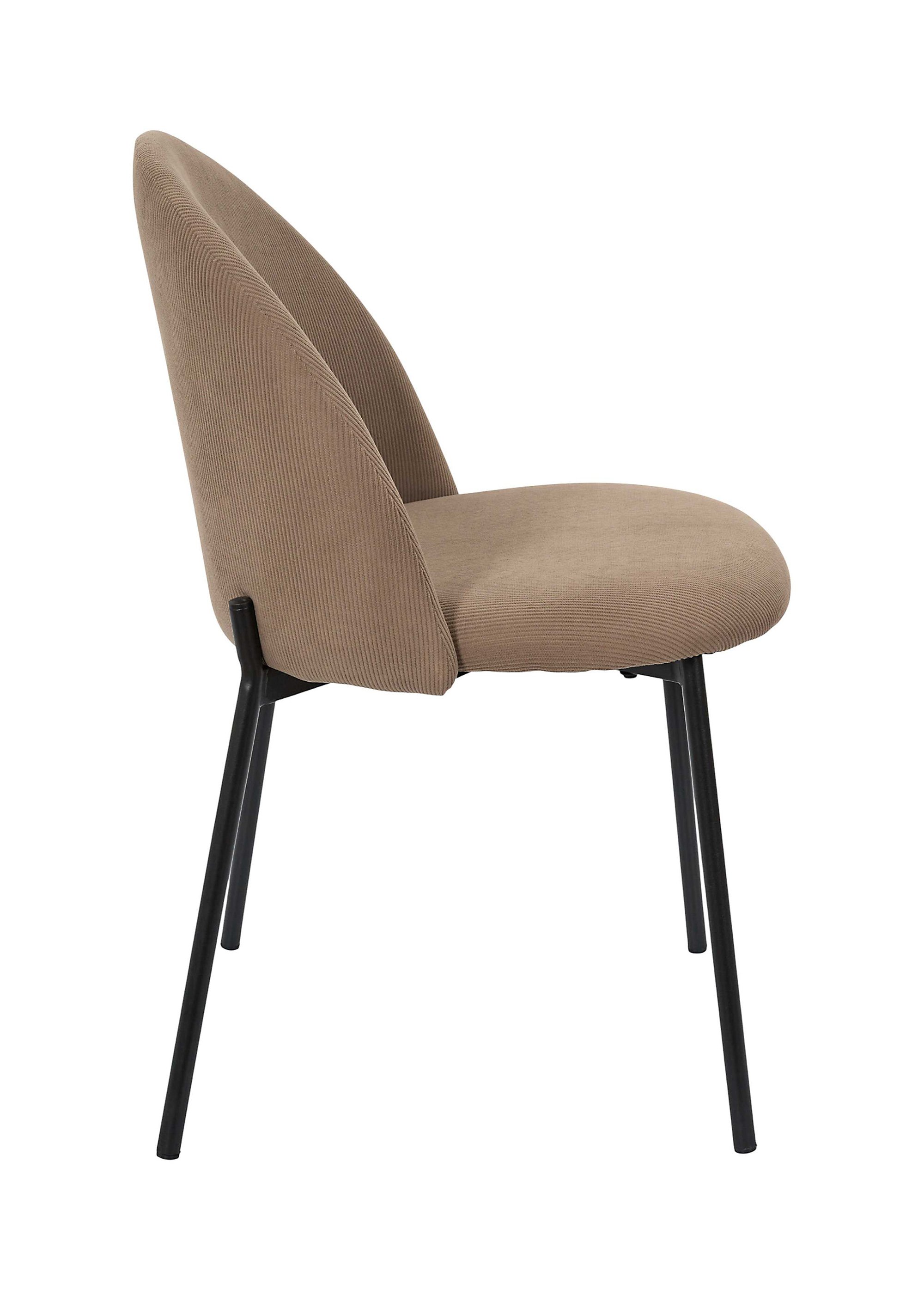 Fauteuil velours, dossier arches JULES MARRON CMP-HD7834 DR1