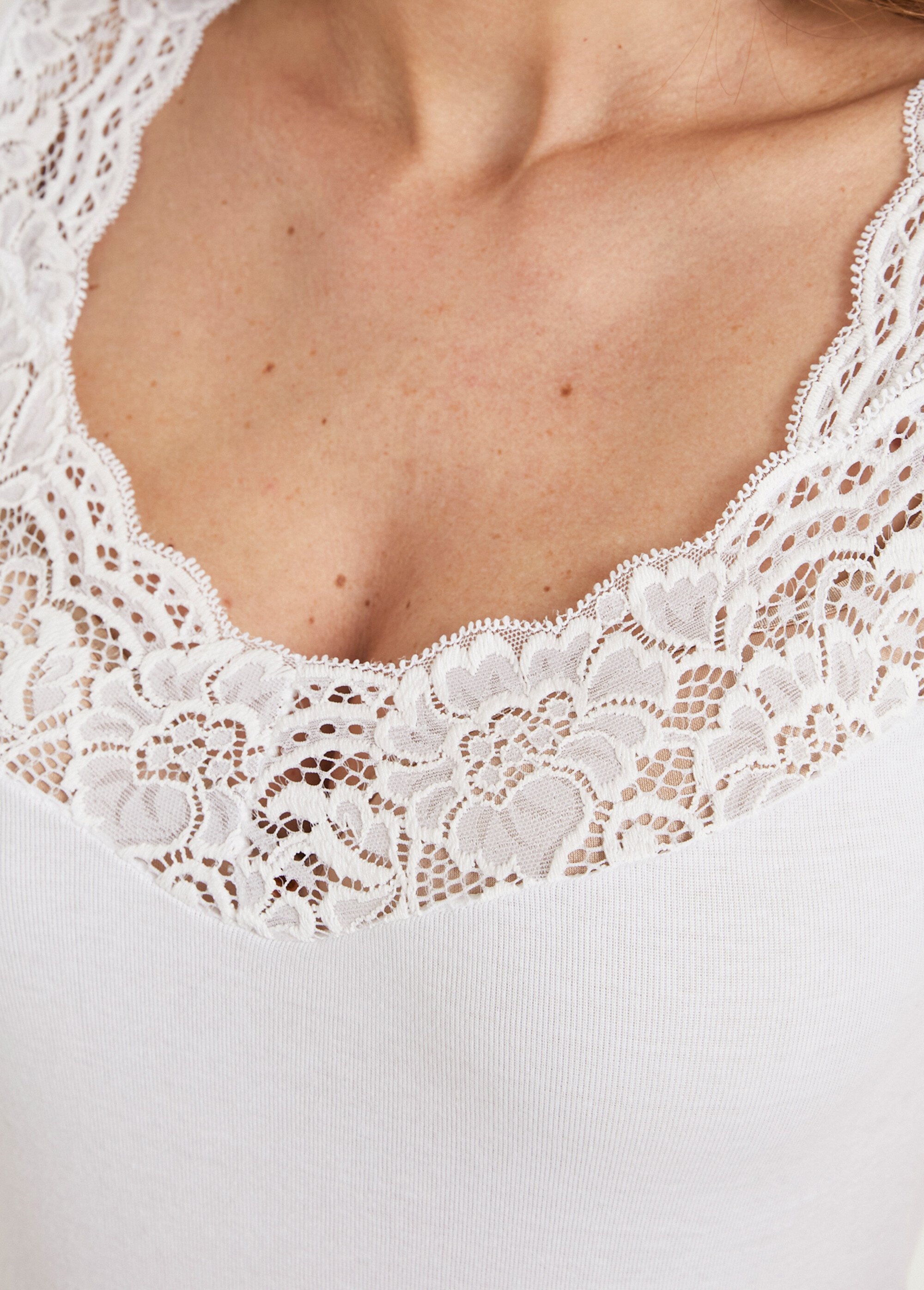 Maillot de corps manches courtes - lot de 2 Femme Blanc VASILEK DE2