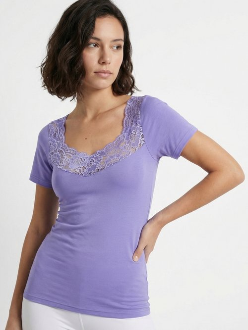 Maillot de corps manches courtes - lot de 2 Femme Violet VASILEK MV1