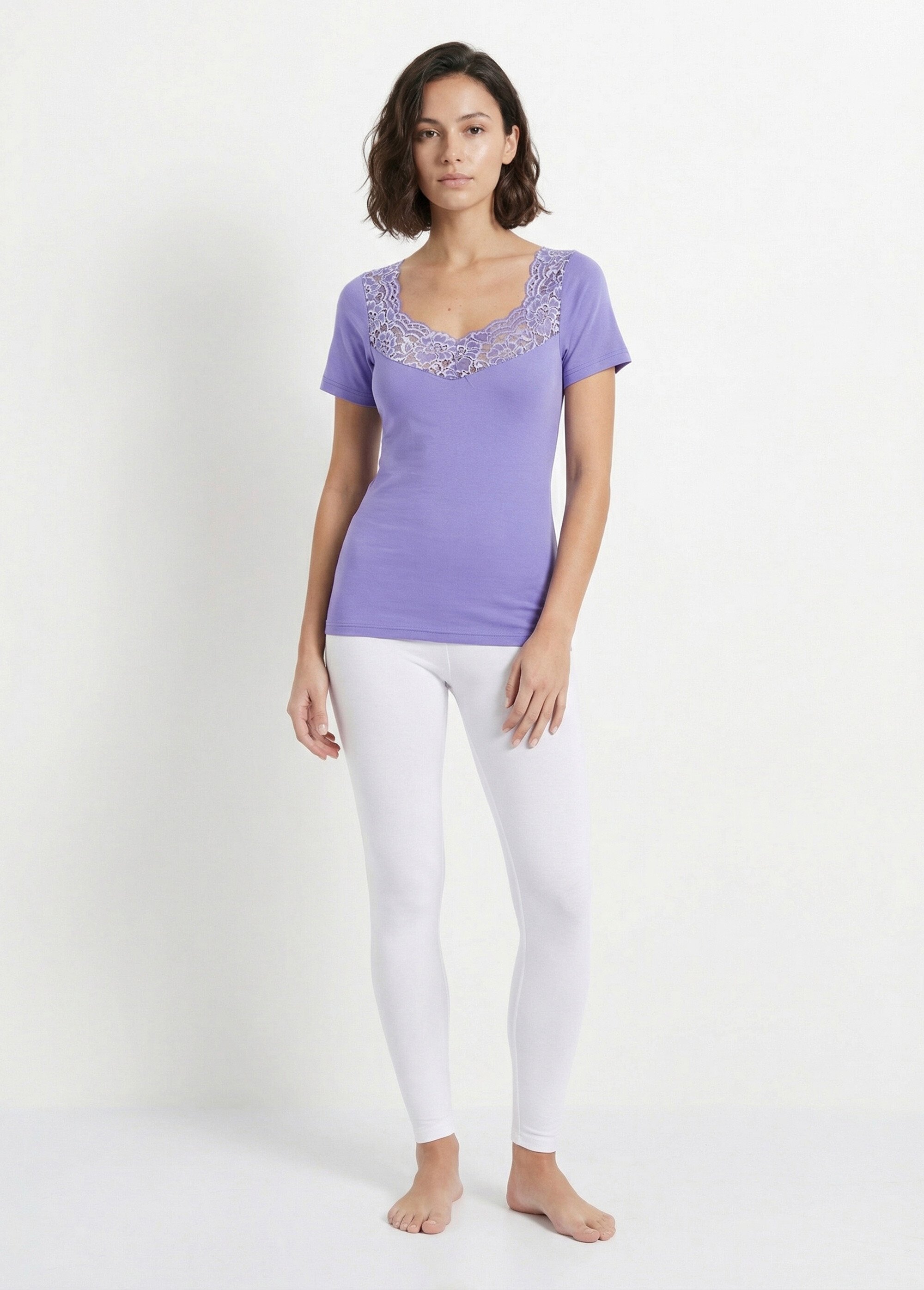 Maillot de corps manches courtes - lot de 2 Femme Violet VASILEK SF1