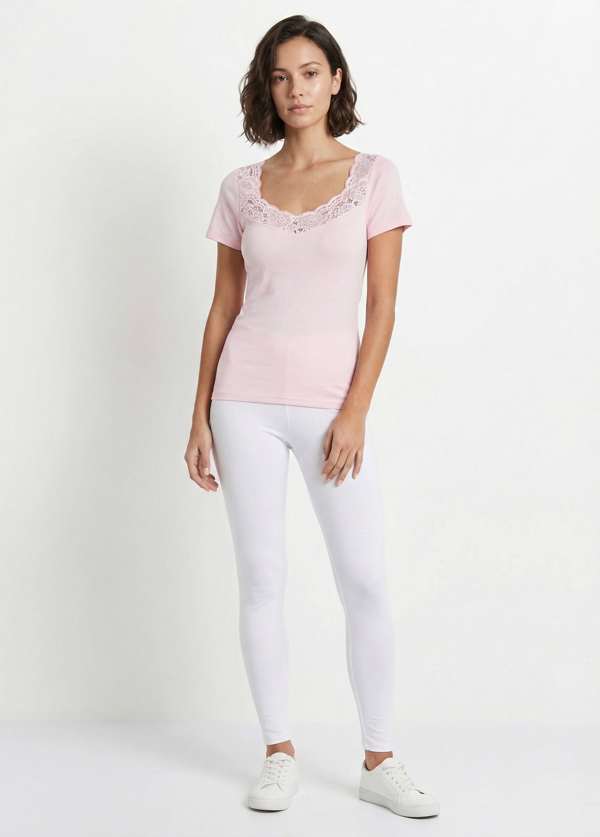 Maillot de corps manches courtes - lot de 2 Femme Rose VASILEK SF1