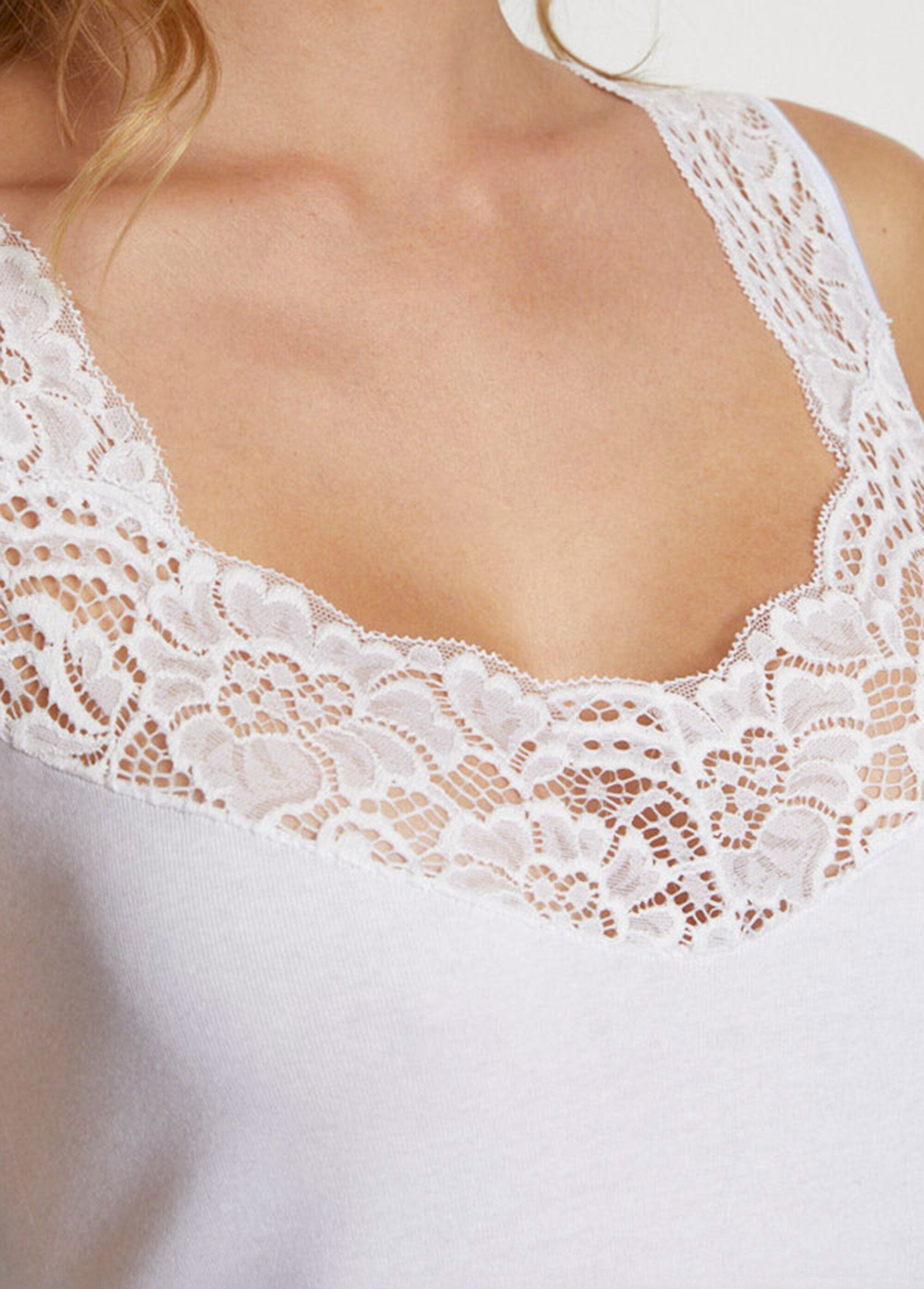 Maillot de corps sans manches - lot de 2 Femme Blanc VAIRE DE1