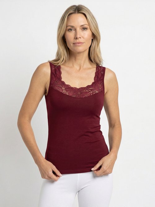 Maillot de corps sans manches - lot de 2 Femme Rouge VAIRE FA1