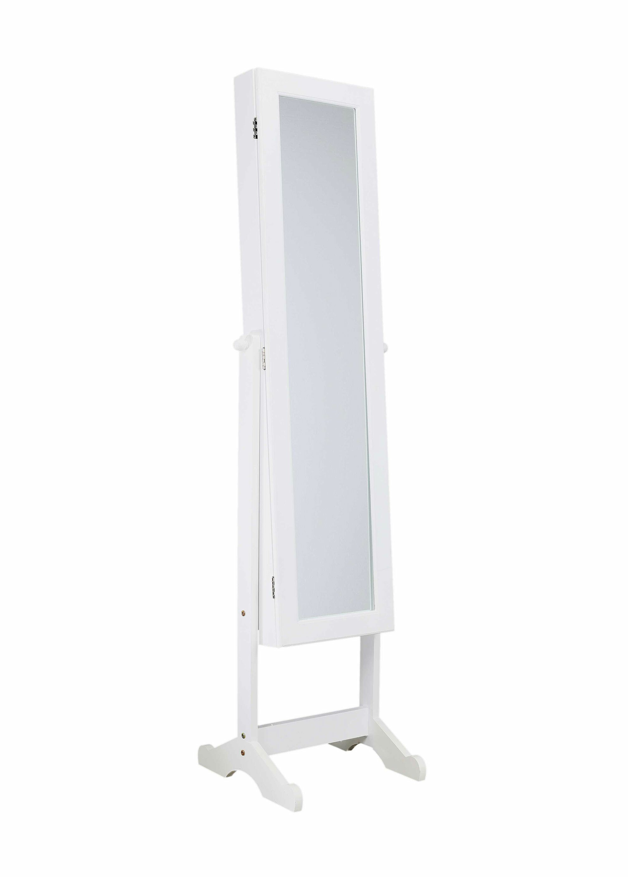 Miroir sur pied avec armoire à bijoux BLANC CMP-HD6731 FA1
