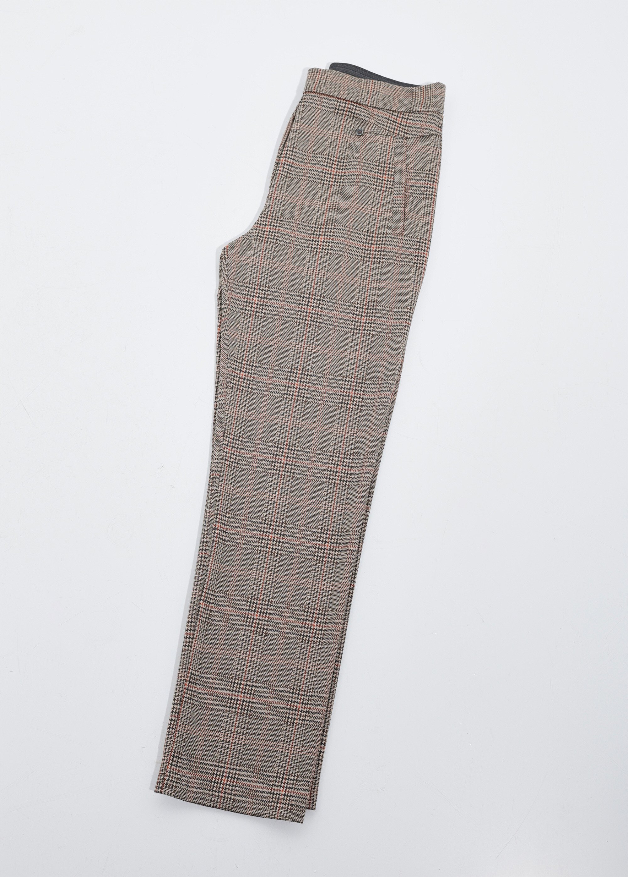 Pantalon droit taille semi élastiquée